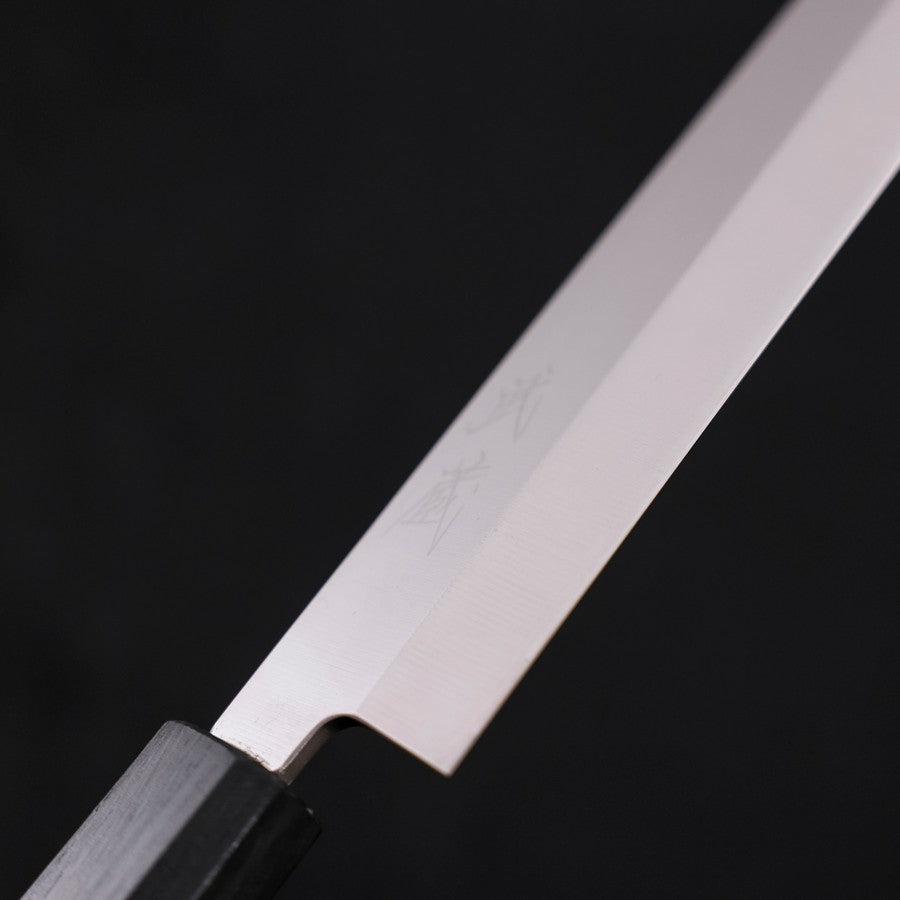 Premium Yanagiba Sushi Knife 240mm - AUS 8 High Carbon Steel, Polished Dark Blue Blade with Urushi Lacquer Handle - Perfect for Sushi Chefs & Japanese Cuisine Preparation