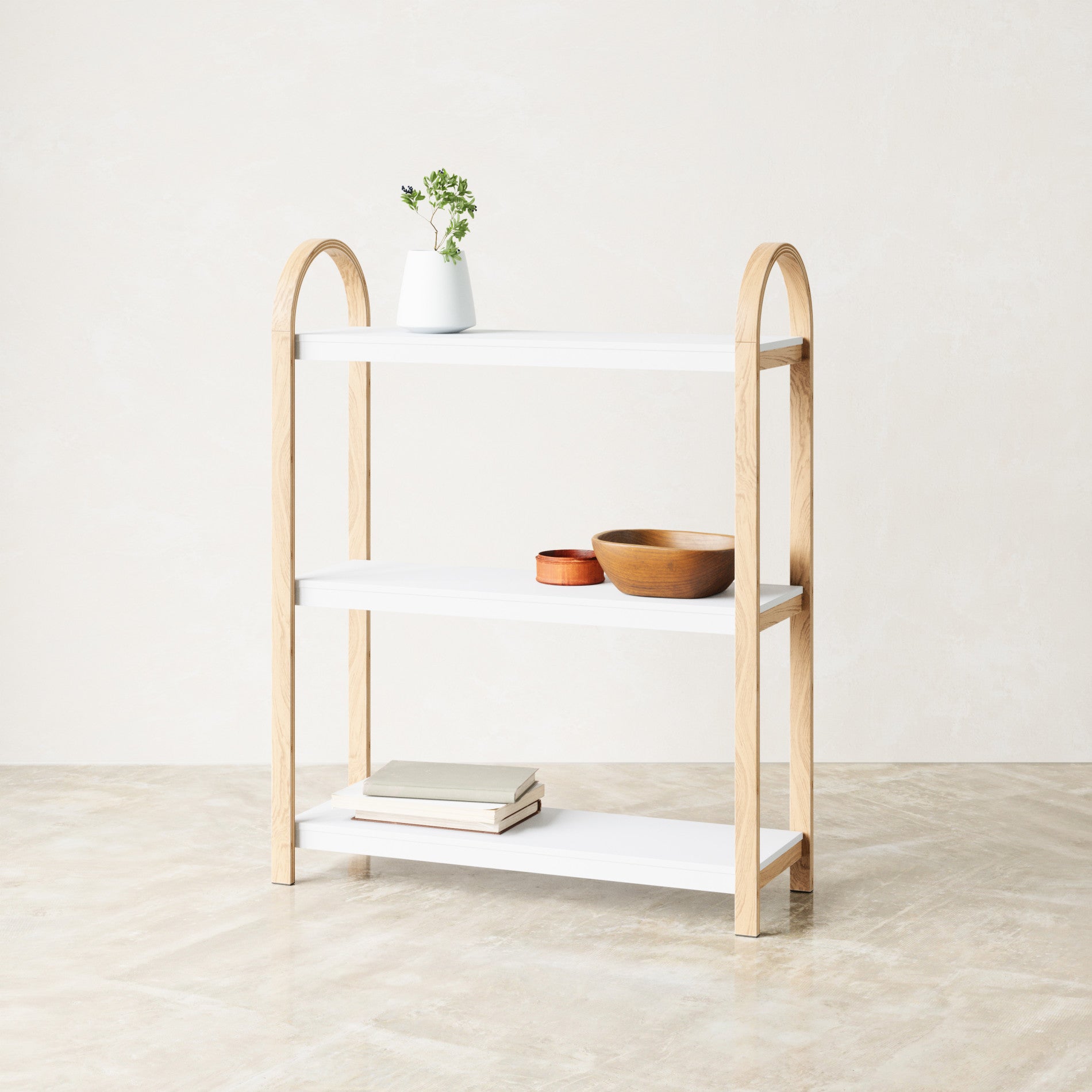 Bellwood 3 Tier Shelf - Rustic Wooden Storage Shelf for Home & Office Organization - Perfect for Books, Plants, Decor & Bathroom Essentials