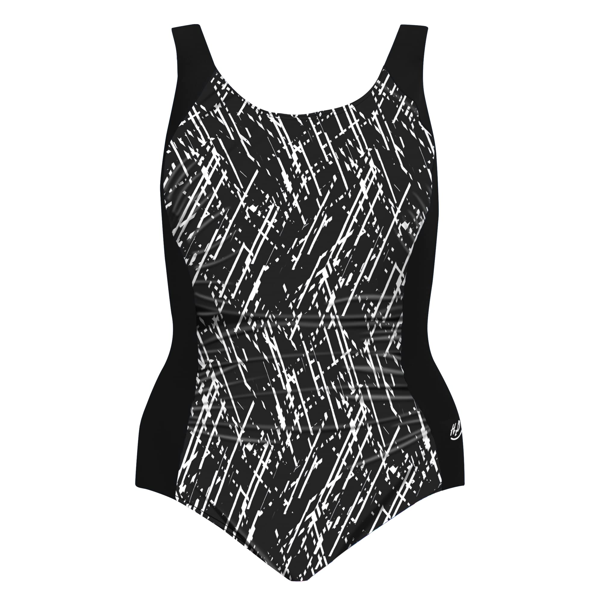 H2O Wear Ruched Front Support Tank - Tummy Control One-Piece Swimsuit for Women - Chlorine Resistant Bathing Suit - Perfect for Beach, Pool & Summer Vacation