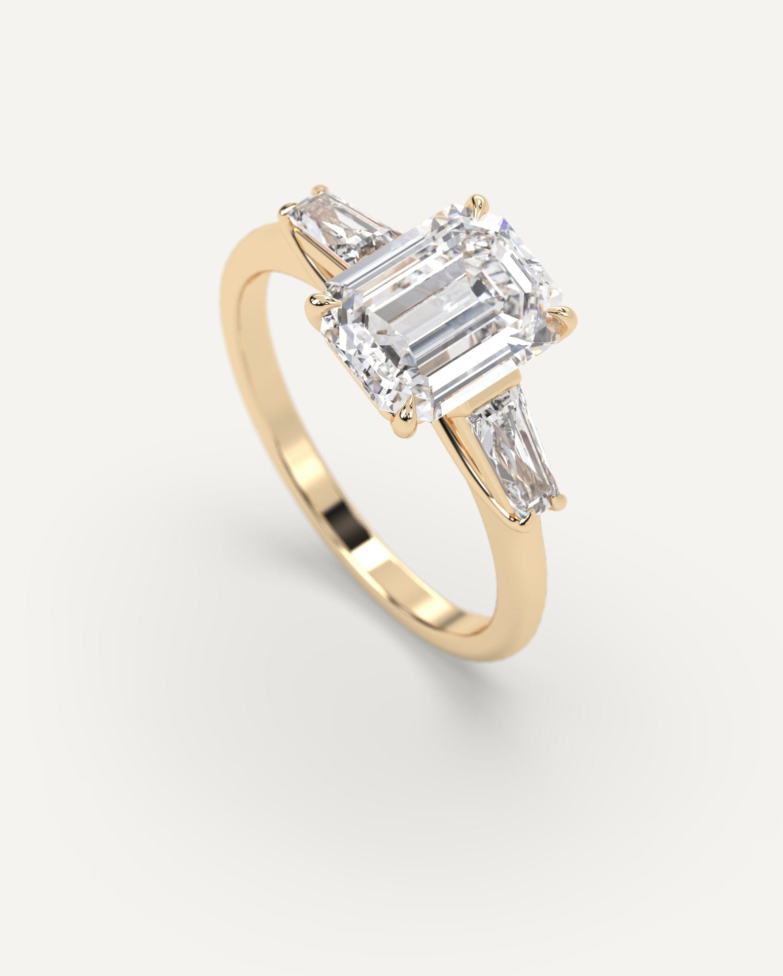 2 Carat Emerald Cut Diamond Ring - Elegant Solitaire Engagement Ring for Women | Perfect for Proposals, Anniversaries & Special Occasions