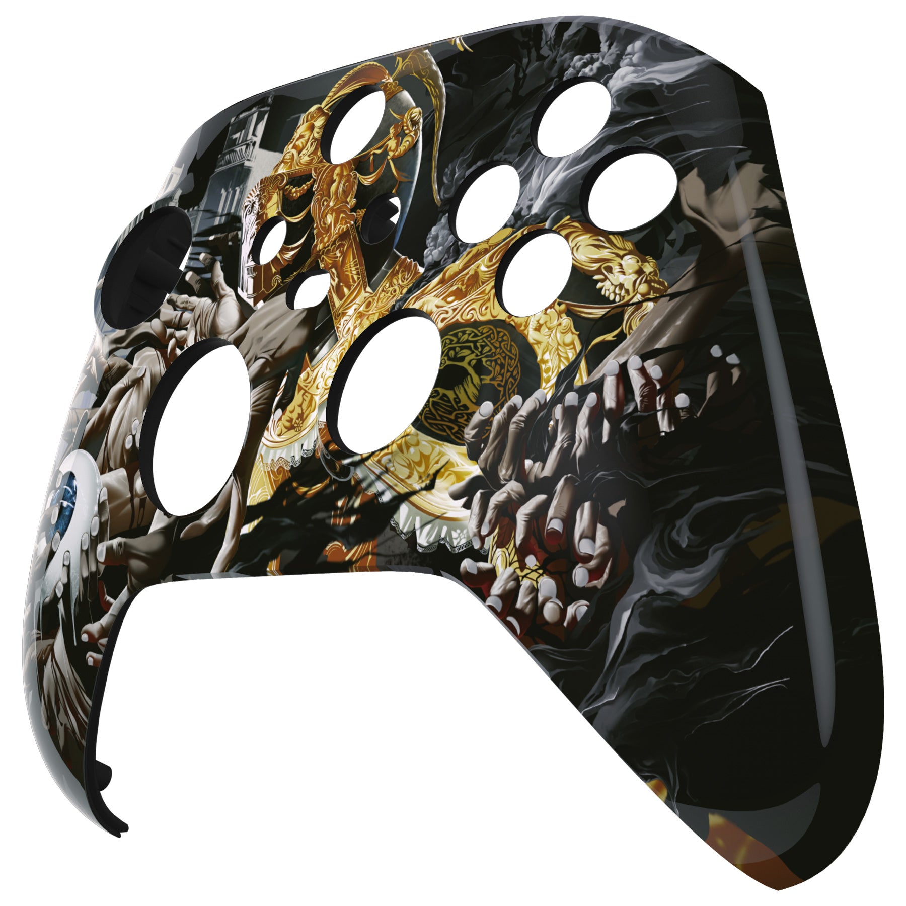 eXtremeRate Replacement Front Housing Shell for Xbox Series X & S Controller - Decay of Honor Nebula Design | Custom Gaming Controller Cover | Perfect for Professional Gamers & Xbox Enthusiasts | Enhance Your Gaming Setup with Premium Protection
