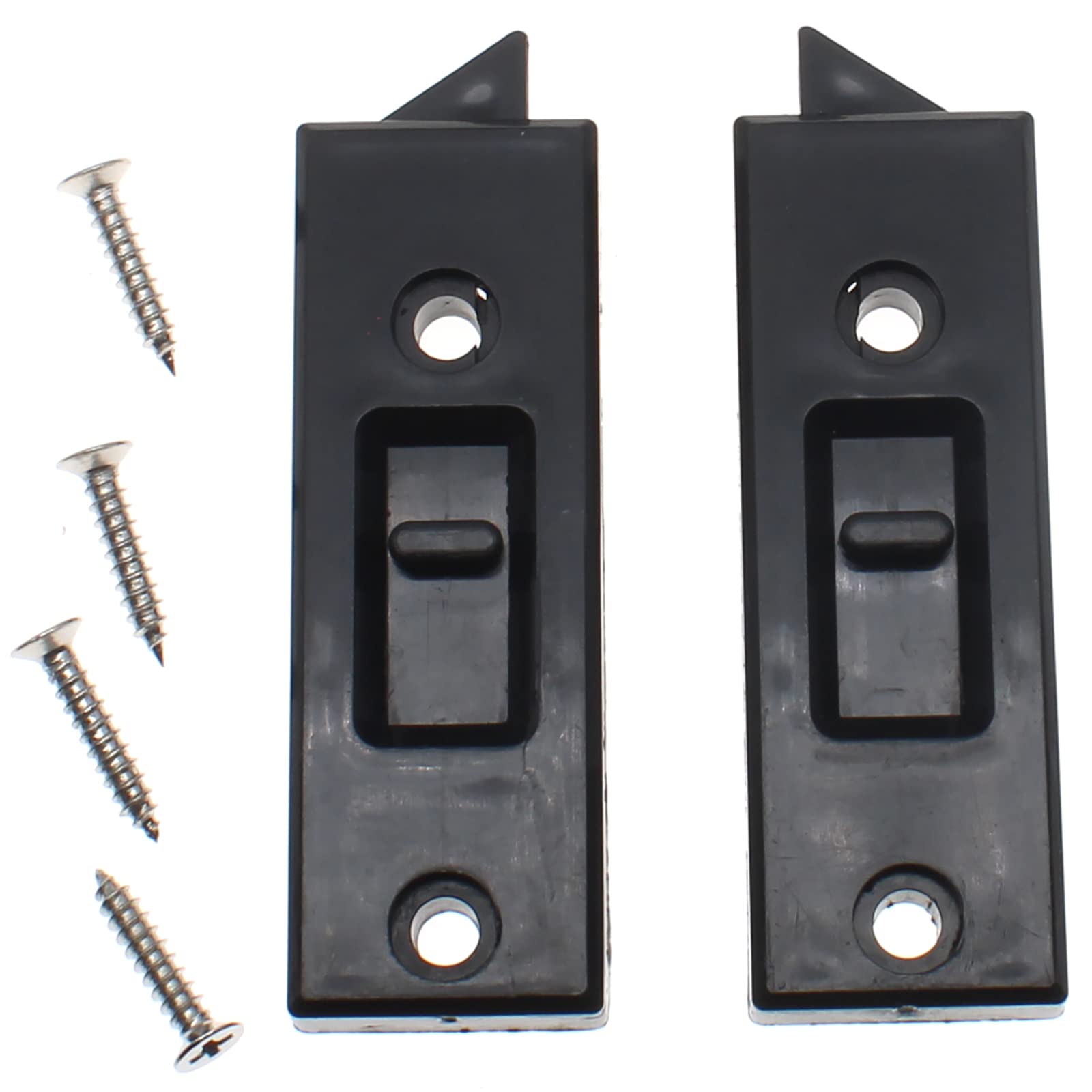 Spring Loaded Tilt Latch Pairs for Sliding Windows - Durable Snap-in Construction Window Latches - Home Improvement & Replacement Parts (Ideal for Home, Office & RV Windows)