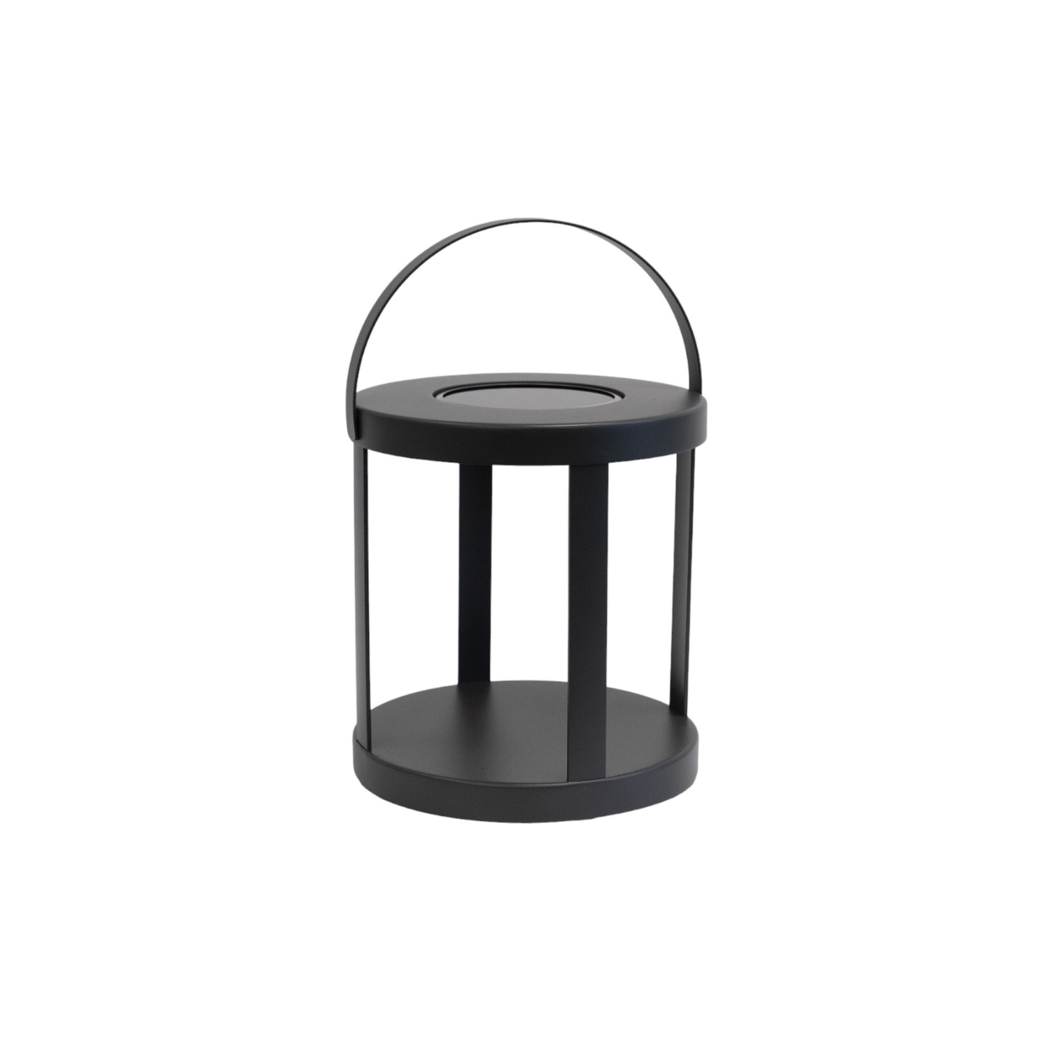 Eco-Friendly Solar Powered Pillar Charcoal Lantern - Outdoor Garden, Patio, Pathway Lighting for Camping & Backyard Decor