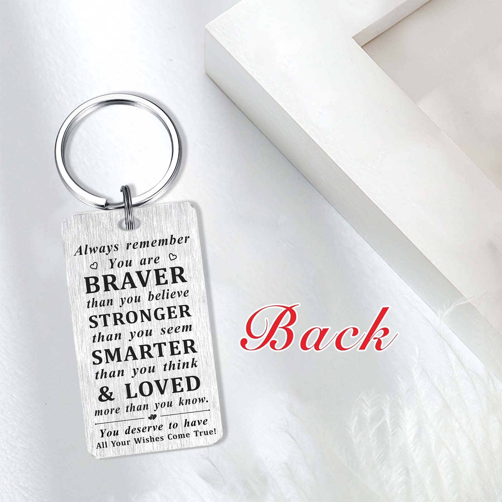 Personalized Granddaughter Birthday Keychain - Engraved Happy Birthday Gift for Granddaughter - Perfect for Birthdays, Graduation & Special Occasions