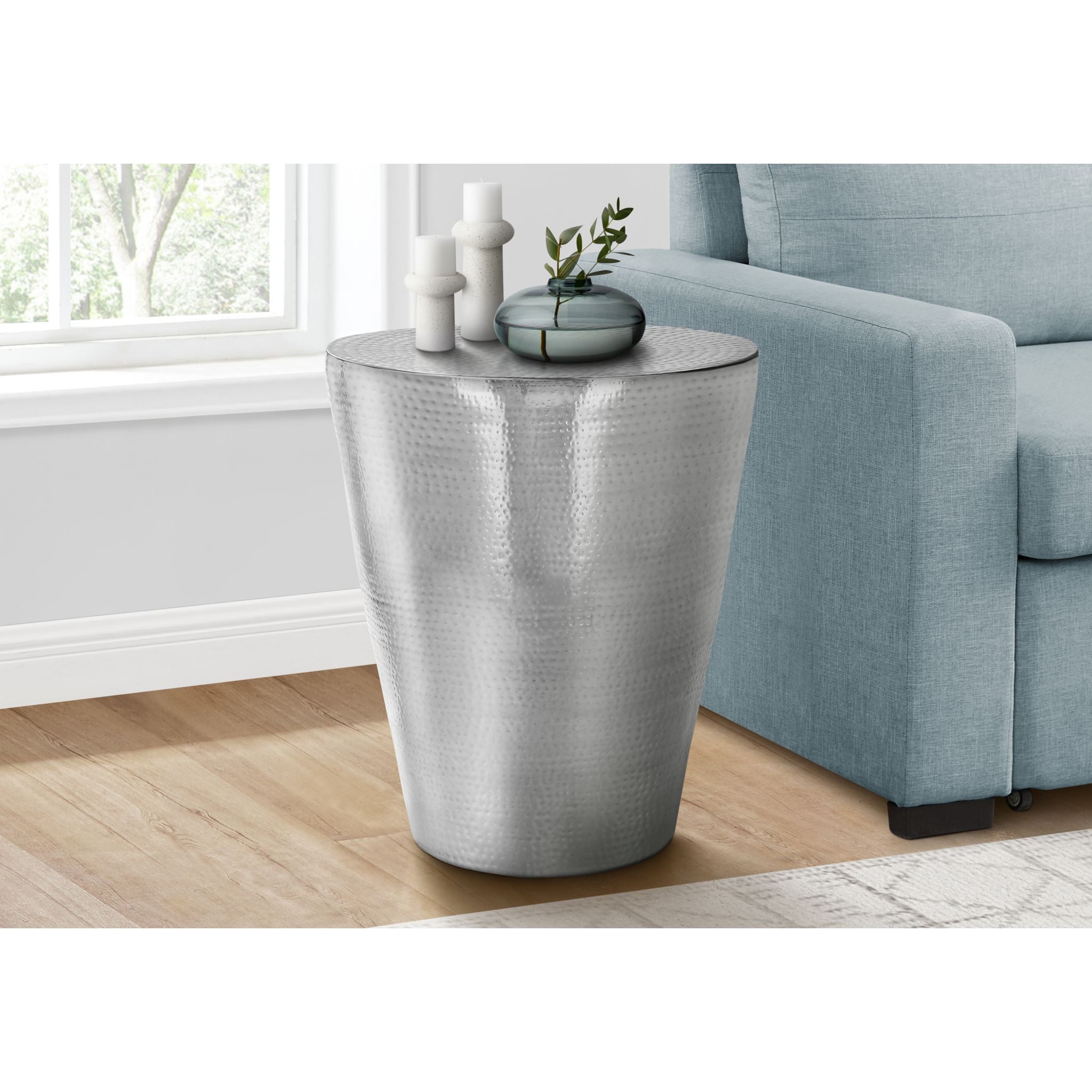 Modern April Accent Table - Stylish Side Table for Living Room, Bedroom & Office - Perfect for Decor, Storage & Display