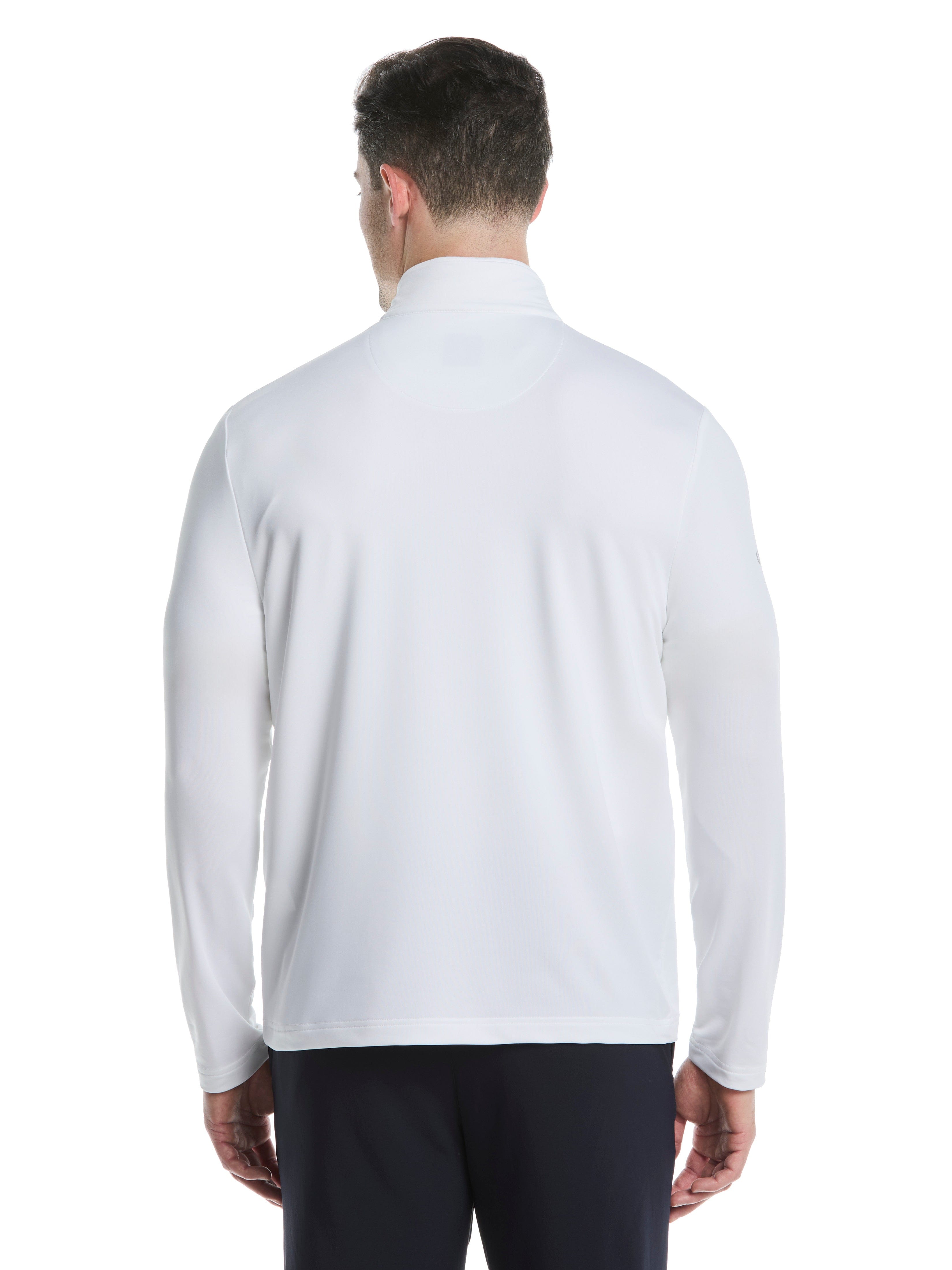 Men's Solid Color 1/4 Zip Pullover Sweatshirt - Lightweight Casual Knit Top for Outdoor Activities & Layering