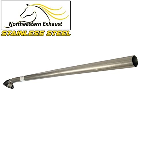 Stainless Steel Exhaust Resonator for Honda Civic 2006-2011 1.8L Sedan - Direct Fit Replacement with Free Gaskets, Clamps & Hardware - Improves Engine Performance & Sound - Perfect for Daily Driving & Car Upgrades
