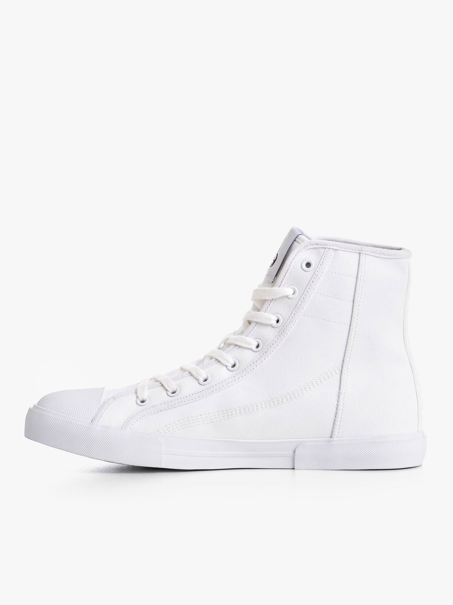 Vulcanized High Top Sneakers - White Canvas Shoes for Men & Women | Casual Streetwear, Skateboarding & Urban Fashion