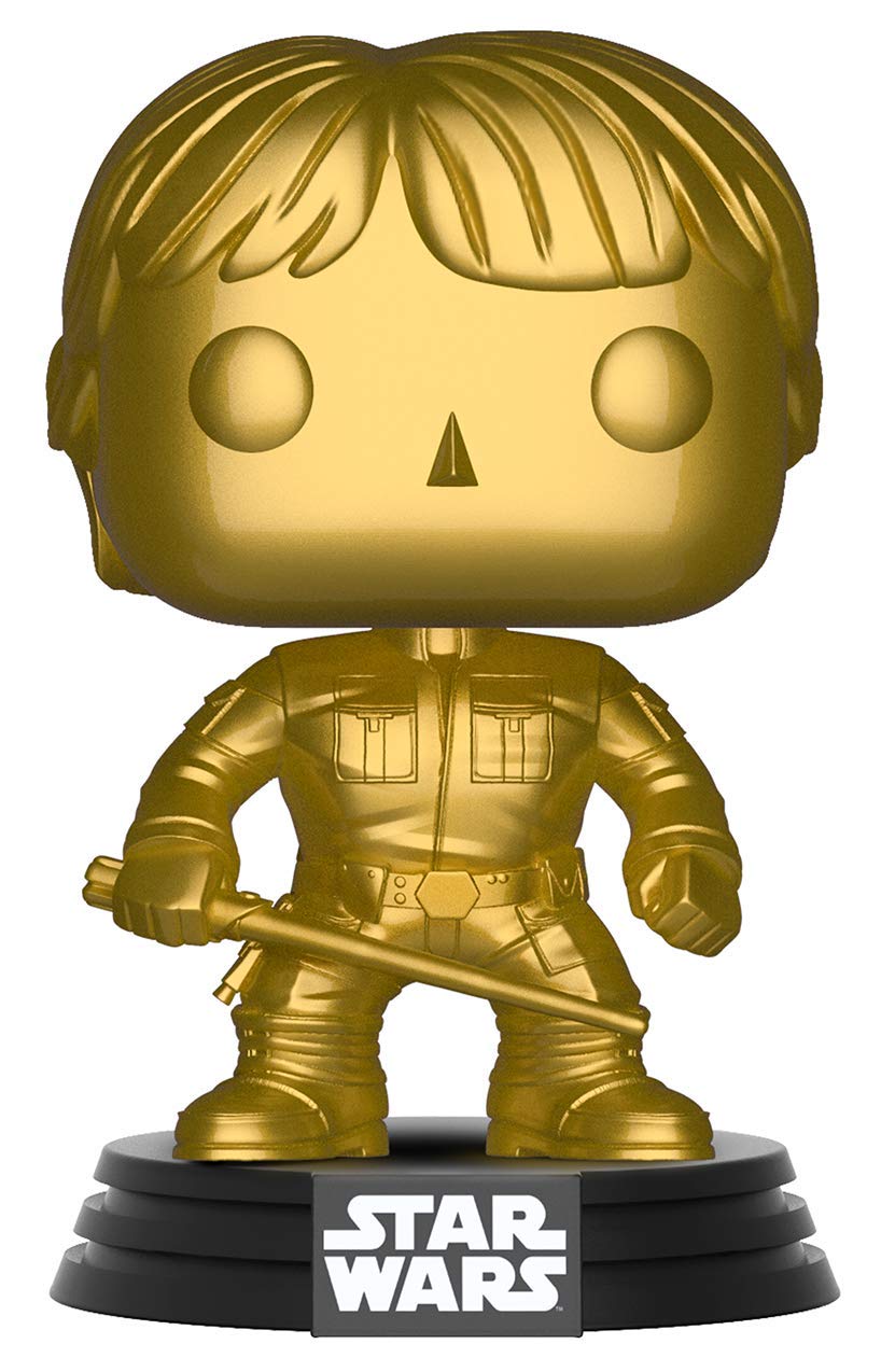 **POP! Star Wars Luke Skywalker Gold Vinyl Figure #93 Exclusive Collectible - Perfect for Display, Gifts, and Star Wars Fans**