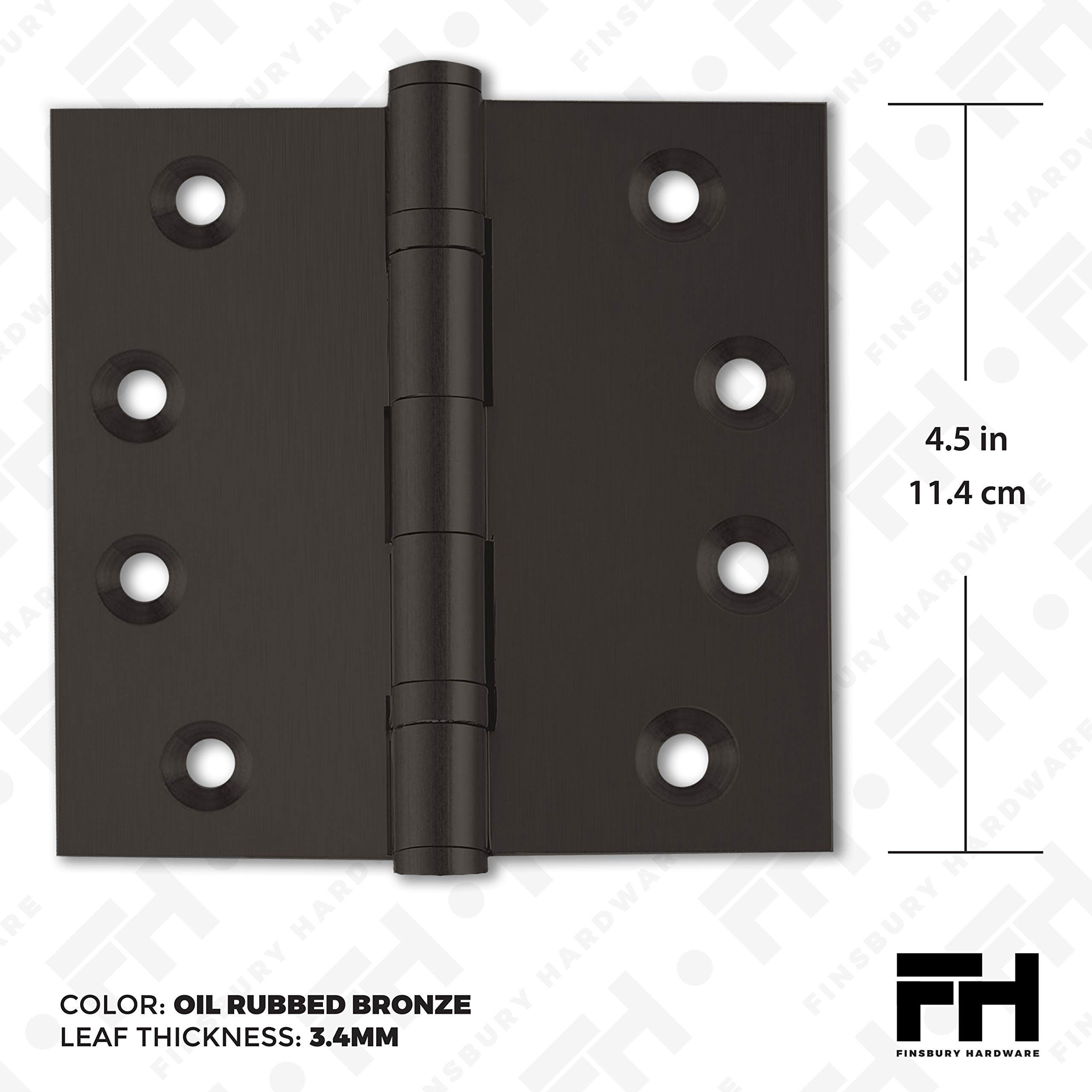 Heavy Duty Solid Brass Door Hinges 4.5