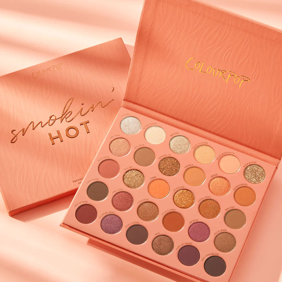 ColourPop Smokin' Hot Eyeshadow Palette - Highly Pigmented Makeup Kit for Day & Night Looks | Perfect for Parties, Date Nights & Special Occasions