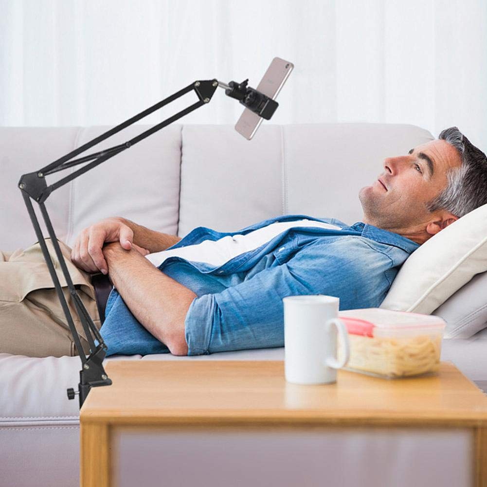 Akozon Flexible Universal Phone Holder - 360° Rotatable Long Arm Lazy Mount for Bed & Desk | Hands-Free Viewing for Movies, Gaming & Video Calls