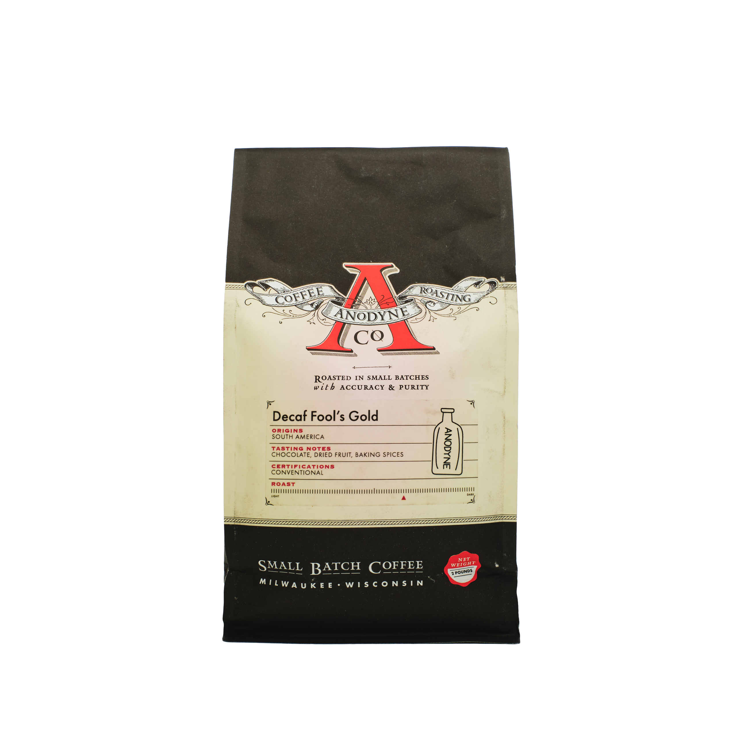 Organic Decaf Fool's Gold Coffee Beans - Premium Swiss Water Process Decaffeinated Whole Bean Coffee for Home Brewing & Gifting - Perfect for Evening Relaxation & Coffee Lovers