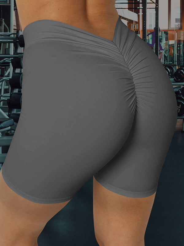 ZASUWA Women's High Waisted Scrunch Butt Lifting Leggings - Deep V Back Yoga Pants for Workout, Gym & Casual Wear