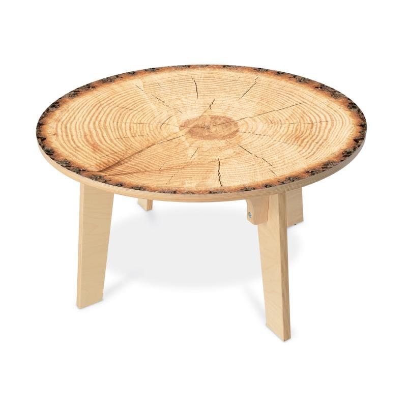 Live Edge Round Wood Table 20
