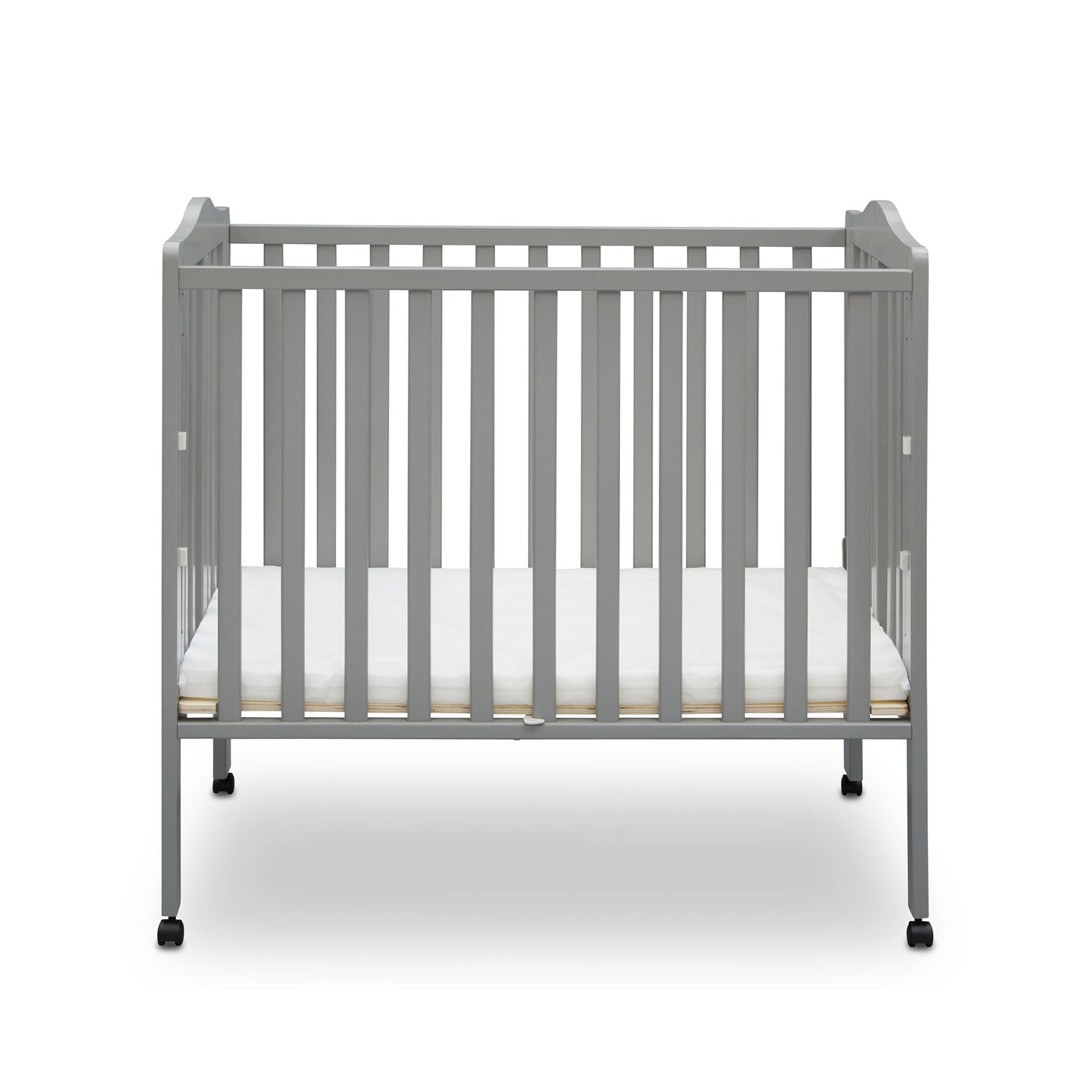 Portable Folding Mini Baby Crib with 1.5 Inch Mattress - Lightweight Travel Crib for Home, Nursery & On-The-Go