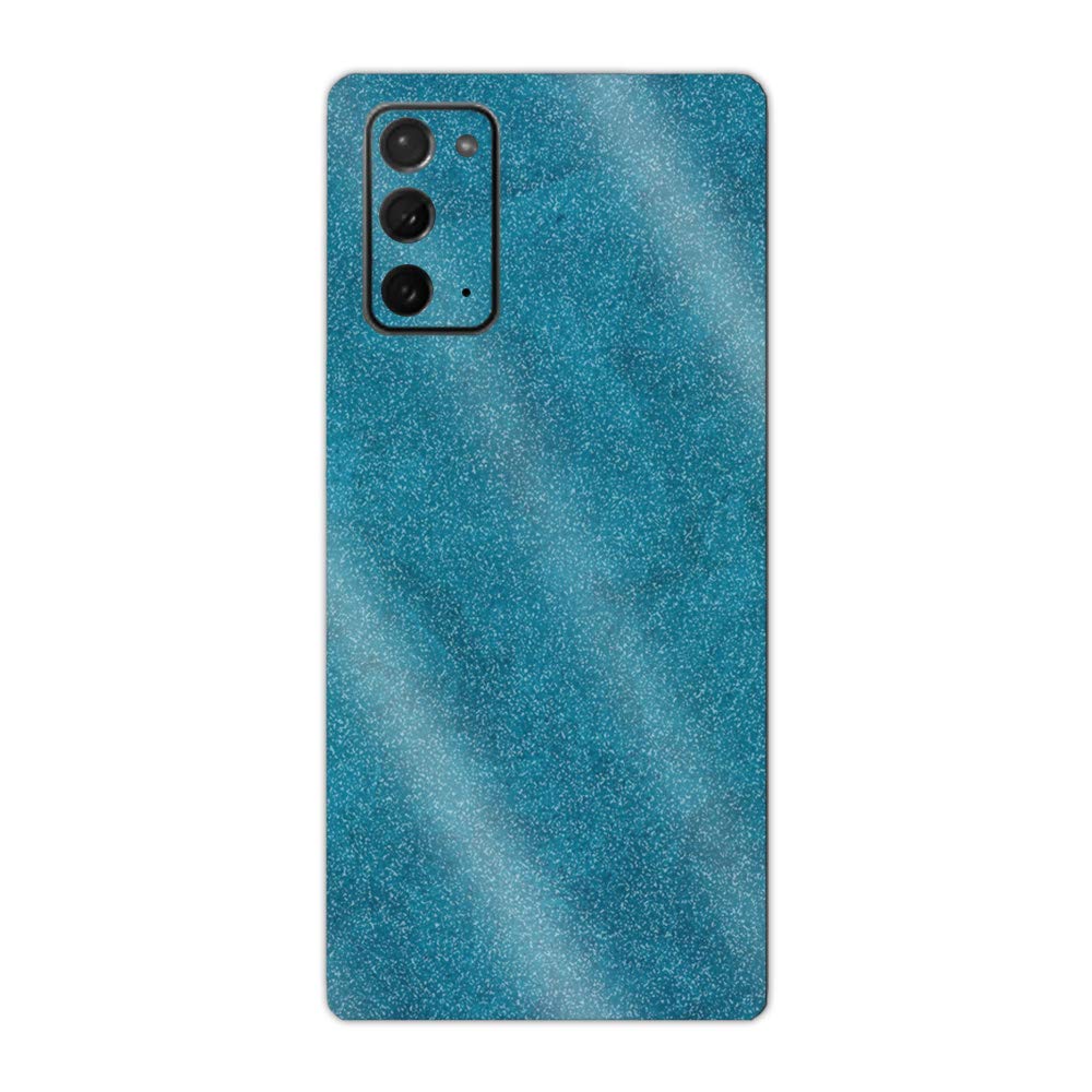 MightySkins Glossy Glitter Skin Cover for Samsung Galaxy Note 20 5G - Blue Strokes Design | Protective & Durable High-Gloss Glitter Phone Case | Easy to Apply, Remove & Change Styles | Made in USA | Perfect for Everyday Use, Travel & Customization