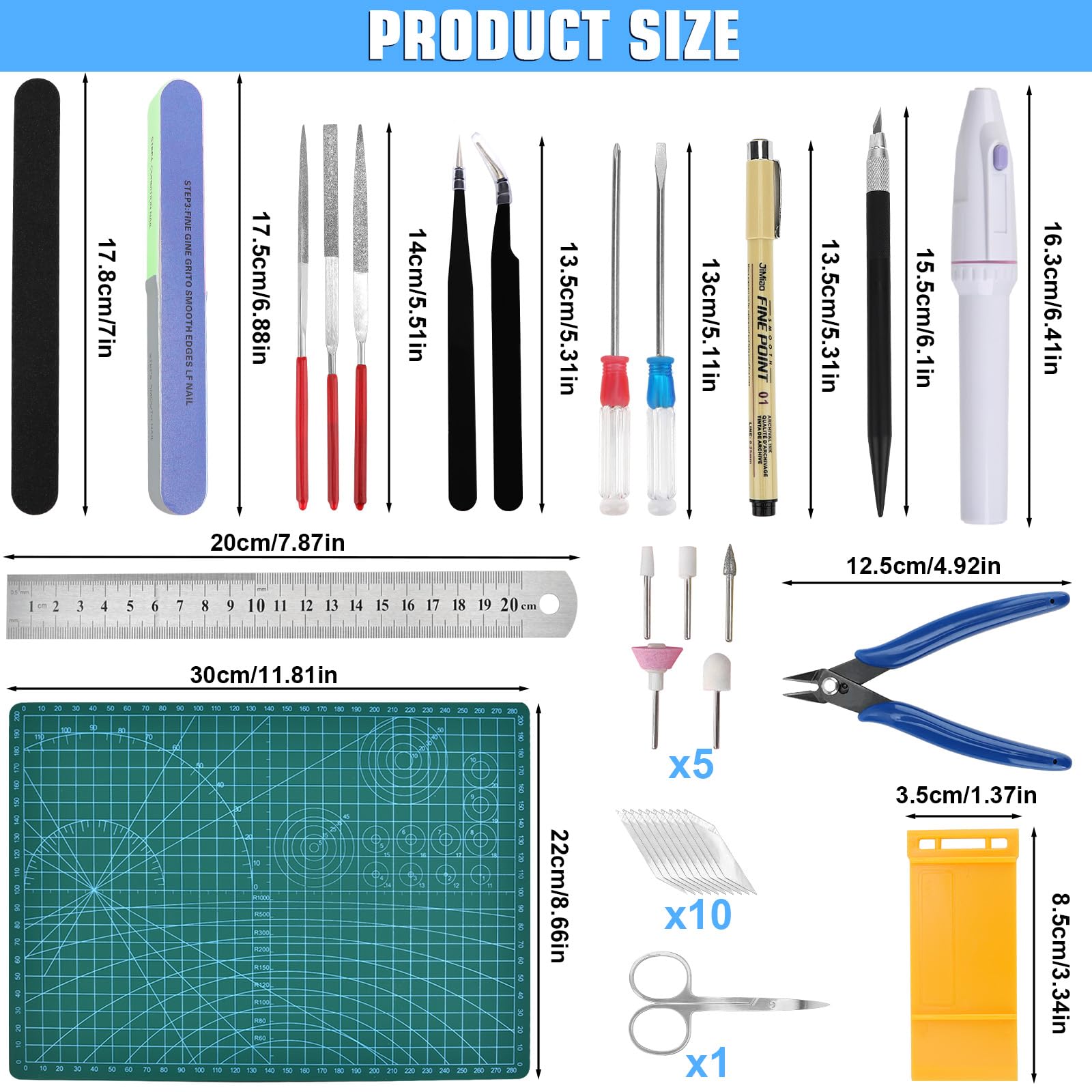 35Pcs Gundam Model Tools Kit for Building & Repairing - DIY Hobby Craft Set