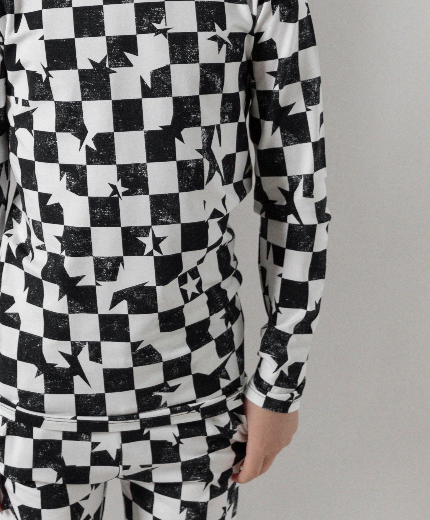 Black & White Checkered Star Two Piece Set - Trendy Matching Outfit for Women | Perfect for Casual Wear, Date Nights & Summer Vacations