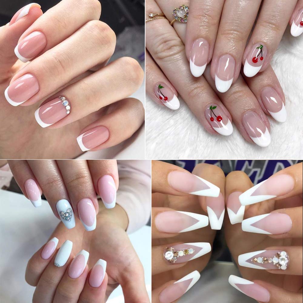 EBANKU Dip Powder Tray for French Nails - Professional Nail Dipping Powder Container with Brush - Perfect for Salon & Home Manicures