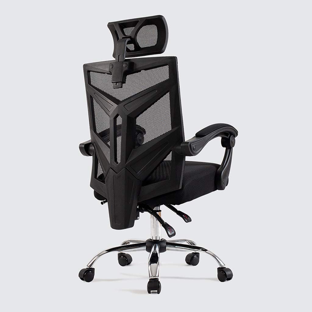 Ergonomic Office Desk Chair - Adjustable Computer Chair with Lumbar Support, Swivel & Reclining for Home Office, Gaming & Executive Work (Black) - Perfect for Long Work Sessions & Comfortable Gaming