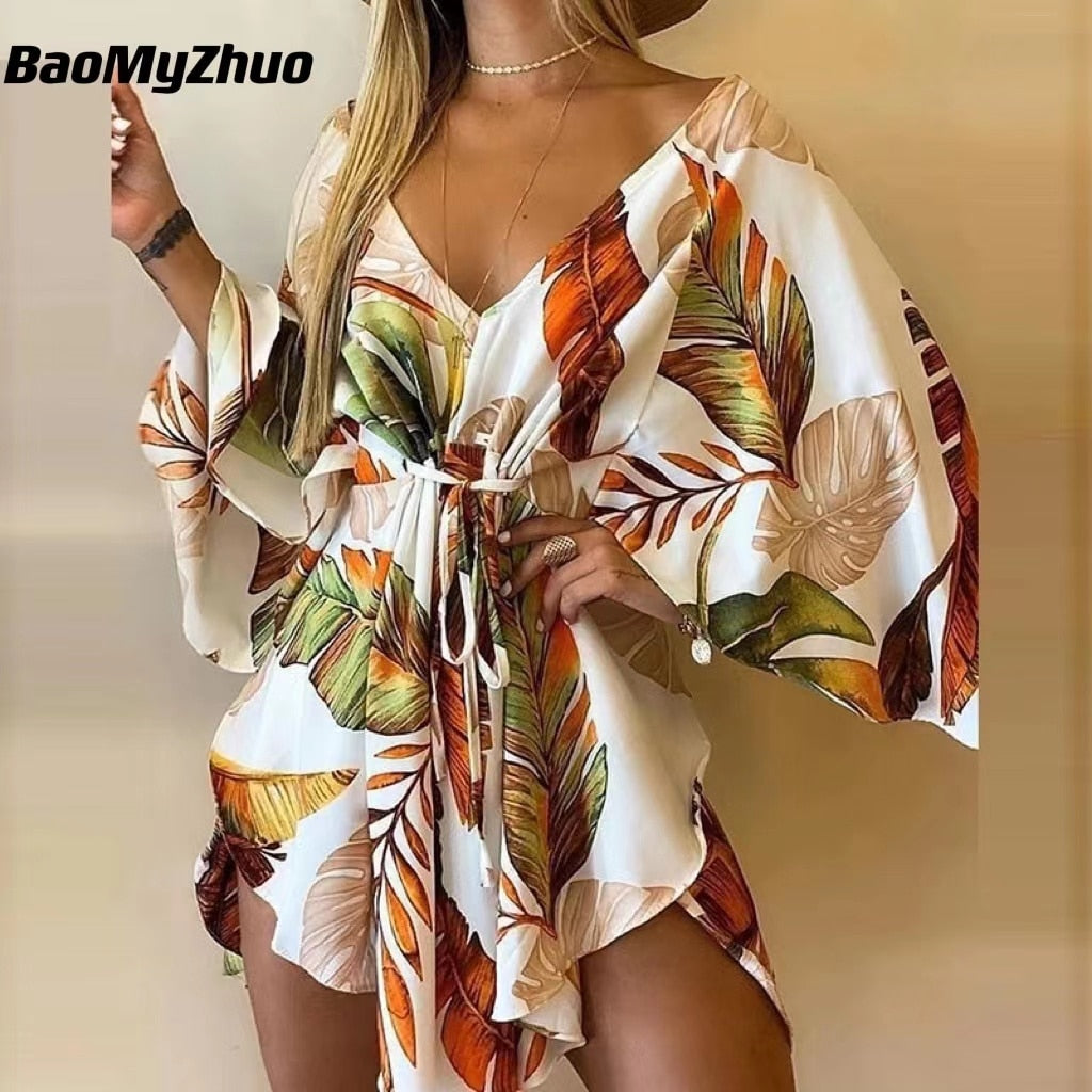 Elegant Flared Sleeve Party Dress for Women - Perfect for Cocktail Parties, Weddings & Evening Events