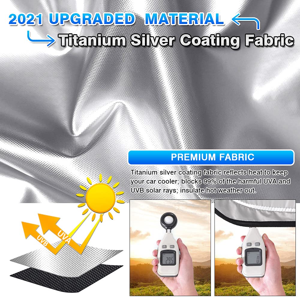 Custom Fit 2016-2022 Honda HR-V Windshield Sun Shade - Foldable Reflective Polyester Sun Visor Cover for Heat & UV Protection | Car Accessories for Summer & Parking