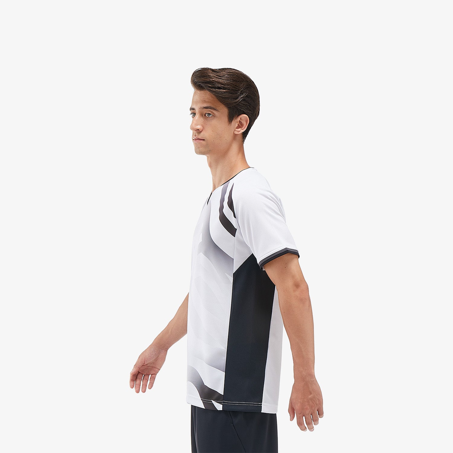 Yonex Men's Tournament Crew Neck Tennis Shirt 10566W - White | Moisture-Wicking Performance Top for Competitive Play & Casual Wear