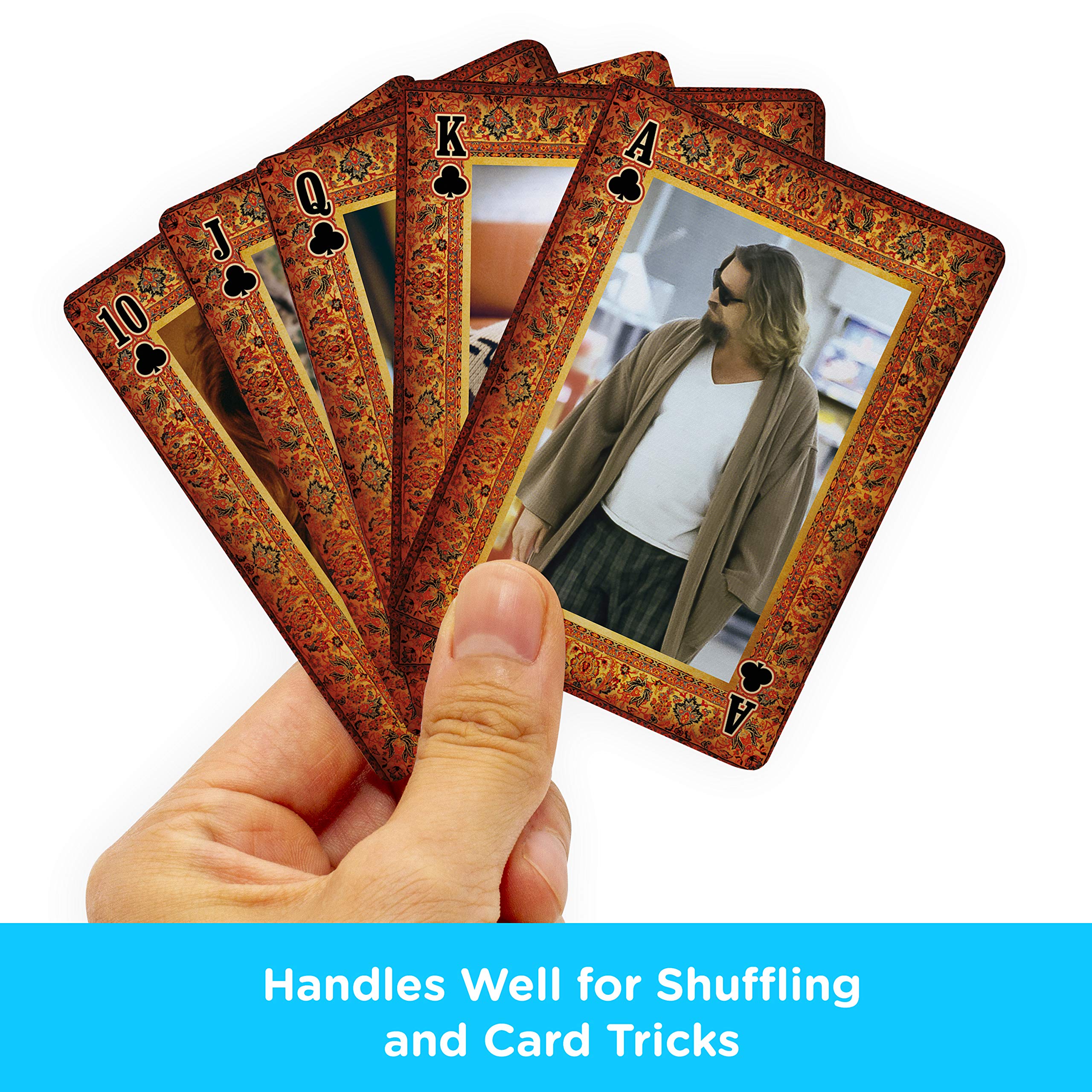 **AQUARIUS The Big Lebowski Playing Cards - Officially Licensed Deck for Poker, Blackjack & Collectibles - Perfect for Game Nights & Movie Fans**