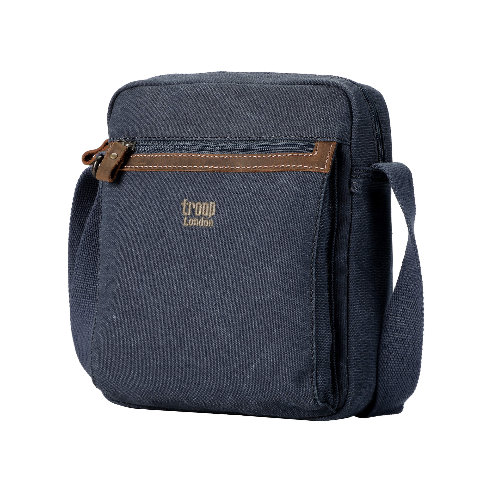 Troop London Classic Canvas Crossbody Bag for Men & Women - Stylish & Durable Shoulder Bag for Travel, Work & Everyday Use