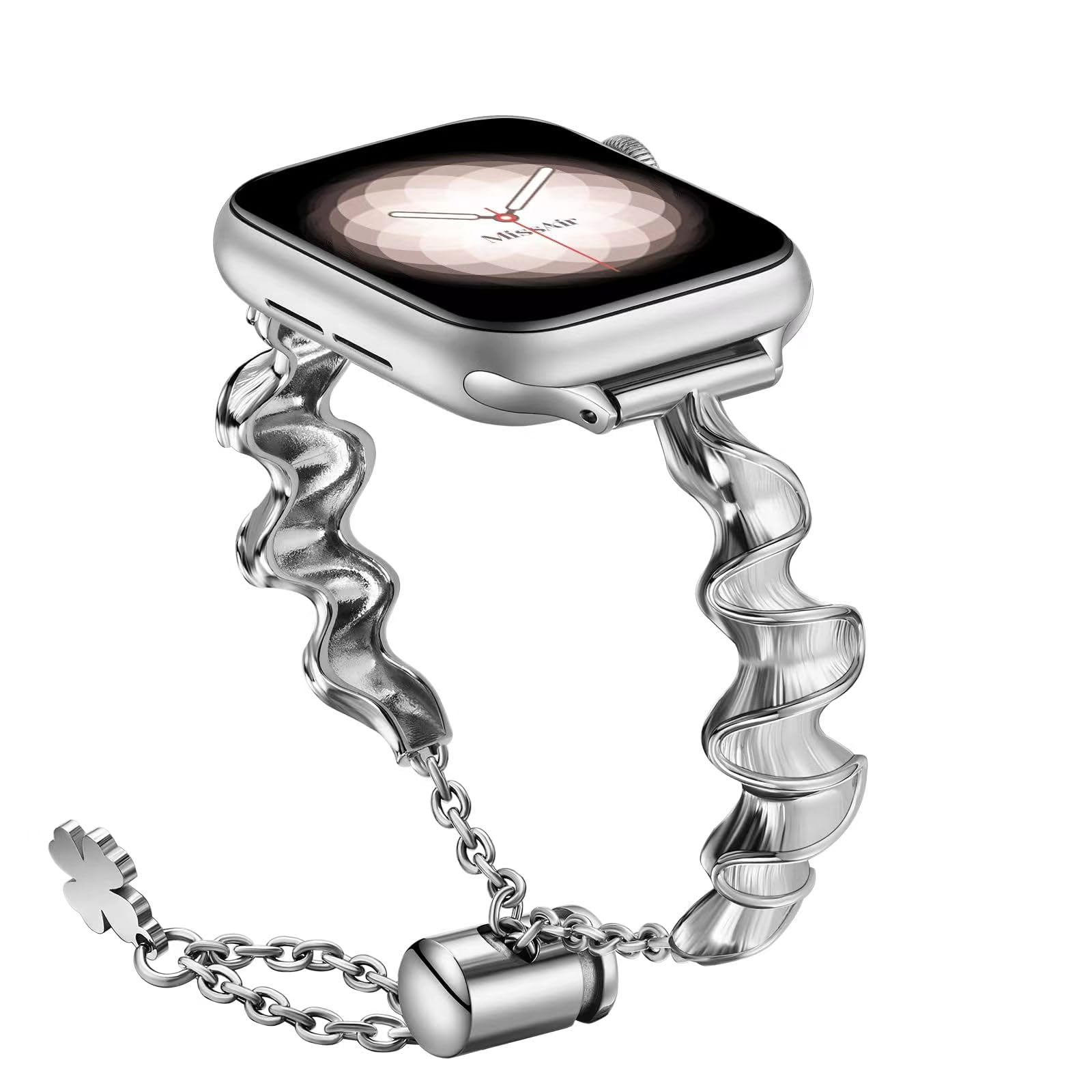 Premium Stainless Steel Honeycomb Tassel Band for Apple Watch 38mm 40mm 41mm 42mm 44mm 45mm 49mm - Compatible with iWatch SE Series 8 7 6 5 4 3 2 1 - Stylish Unisex Metal Strap for Workout, Office & Everyday Wear