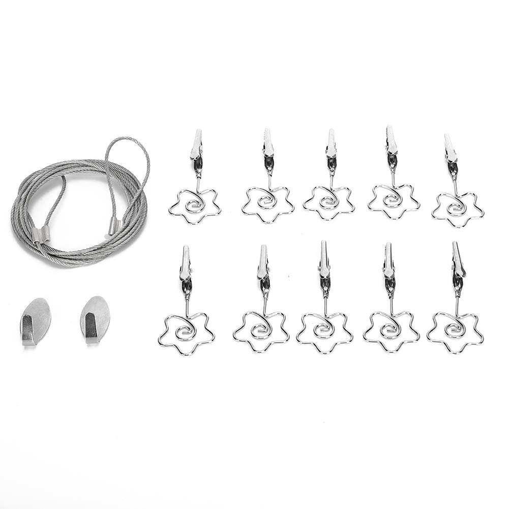 JINDI Table Note Clips - Double-Headed Picture Display Clips & Card Holders - Durable Wall Decor for Home, Office, Bedroom - Perfect for Organizing Photos, Notes, and Artwork on Walls or Bulletin Boards