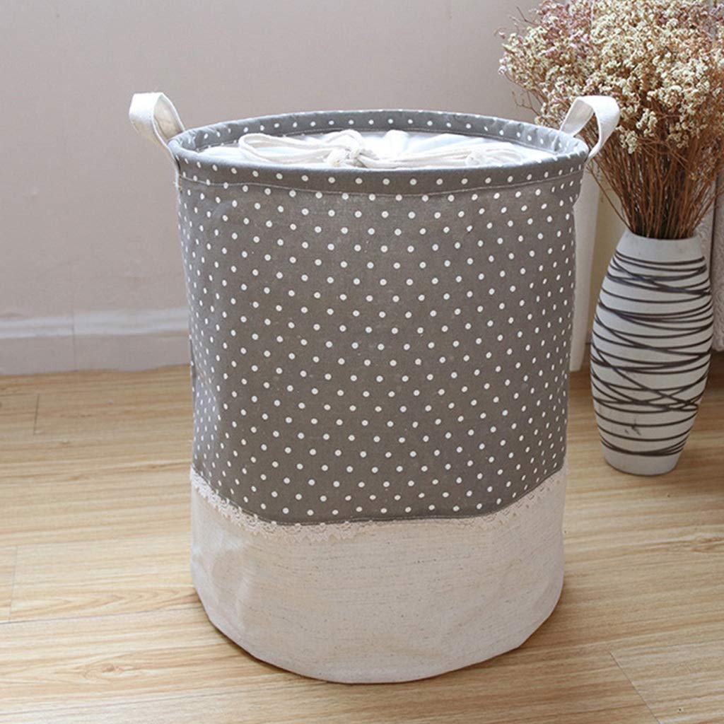 WSZJJ Fashion Patchwork Storage Bag - Multifunctional Organizer for Home, Toys, Clothes & Laundry - Light Coffee Storage Basket | Perfect for Bedroom, Nursery & Closet Organization
