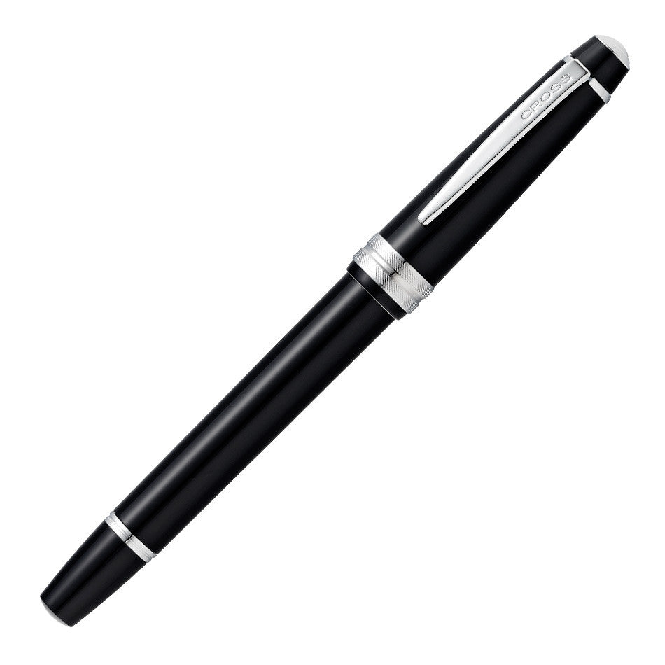 Cross Bailey Light Rollerball Pen - Black with Chrome Trim - Premium Writing Instrument for Office, School & Journaling