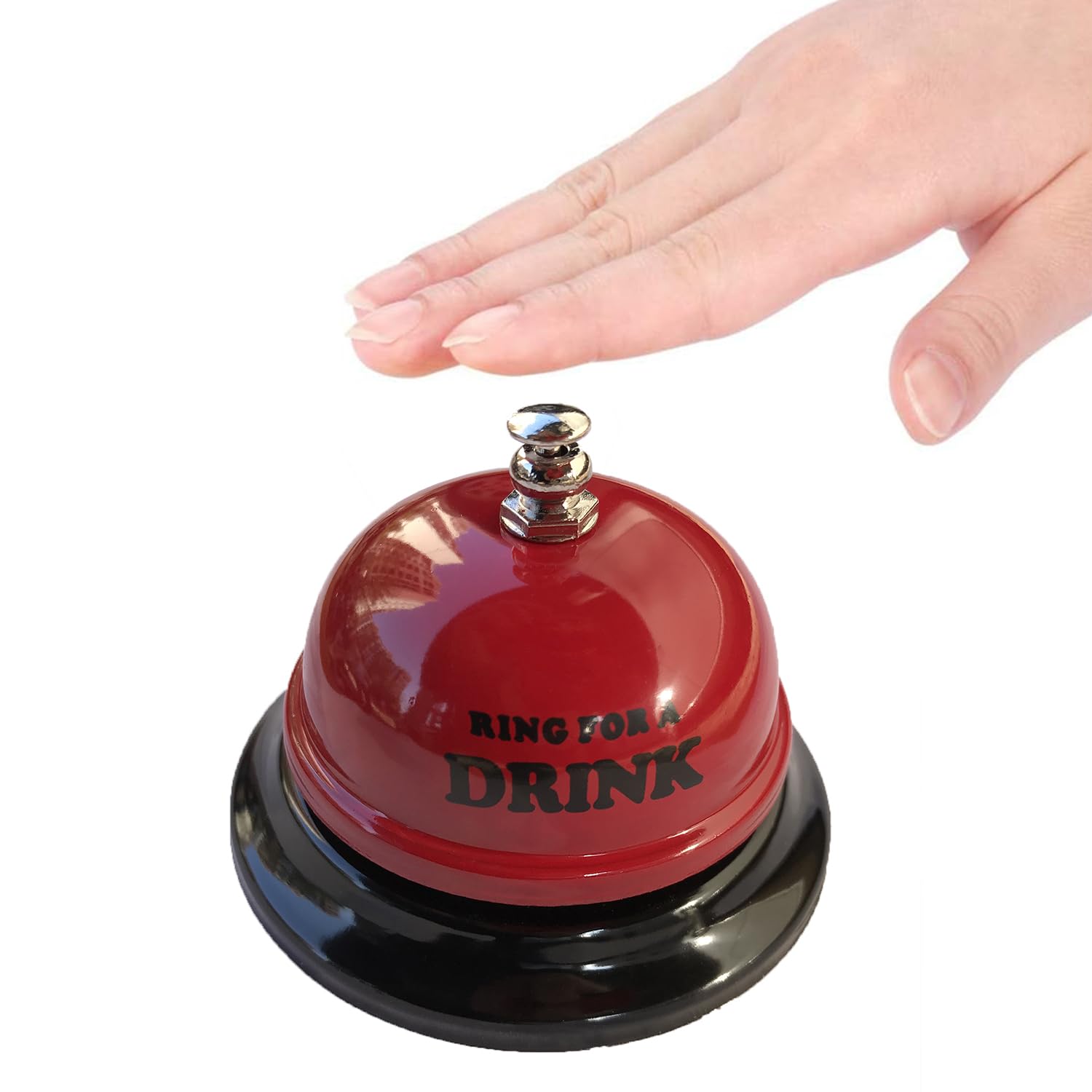 Stainless Steel Call Bell for Desk, Kitchen & Bar - Loud Ringing Service Bell for Restaurants, Hotels, Offices & Home Use - Perfect for Customer Service, Hostess Stand & Countertop Signaling