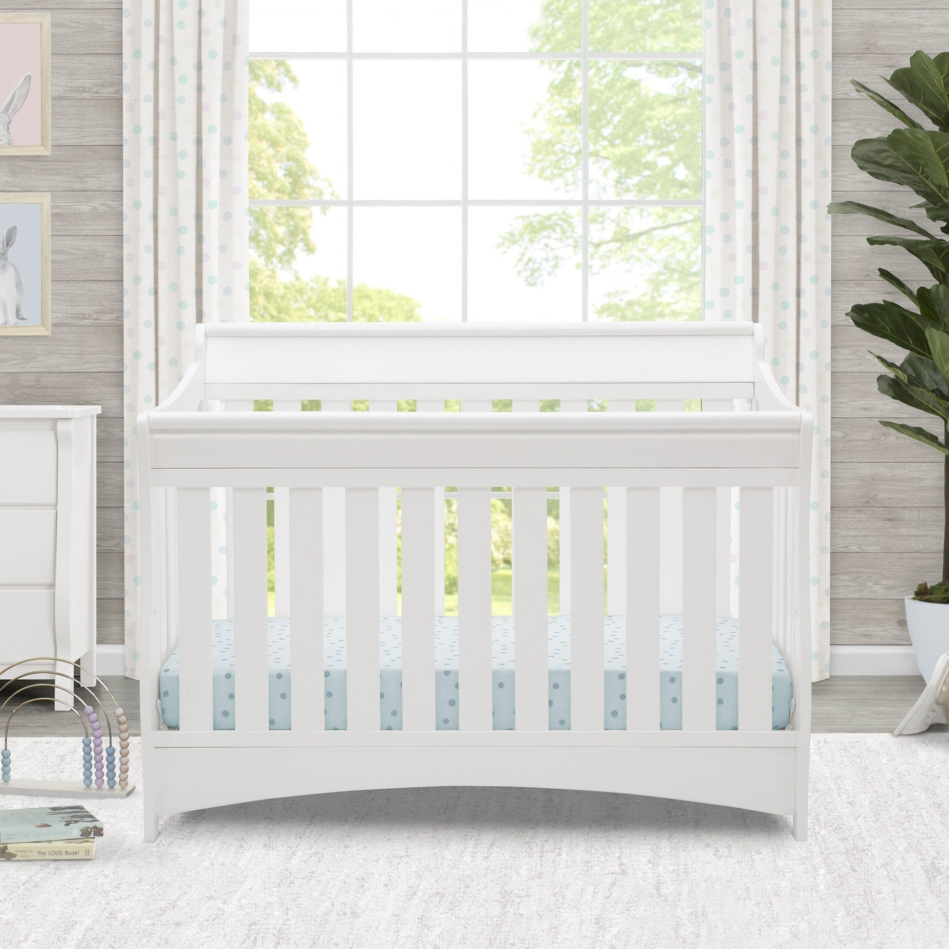 Bentley S Series Deluxe 6-in-1 Convertible Baby Crib - Nursery Furniture for Newborn to Toddler Bed | Perfect for Modern Nursery, Bedroom & Daycare