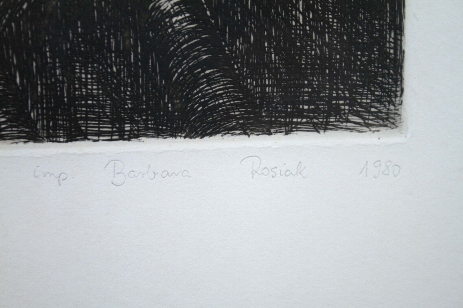 Barbara Rosiak Statek Ariadny Signed Aquatint Etching on Paper 20/30 Framed 1980 - Limited Edition Art Print for Home Decor, Office & Gift