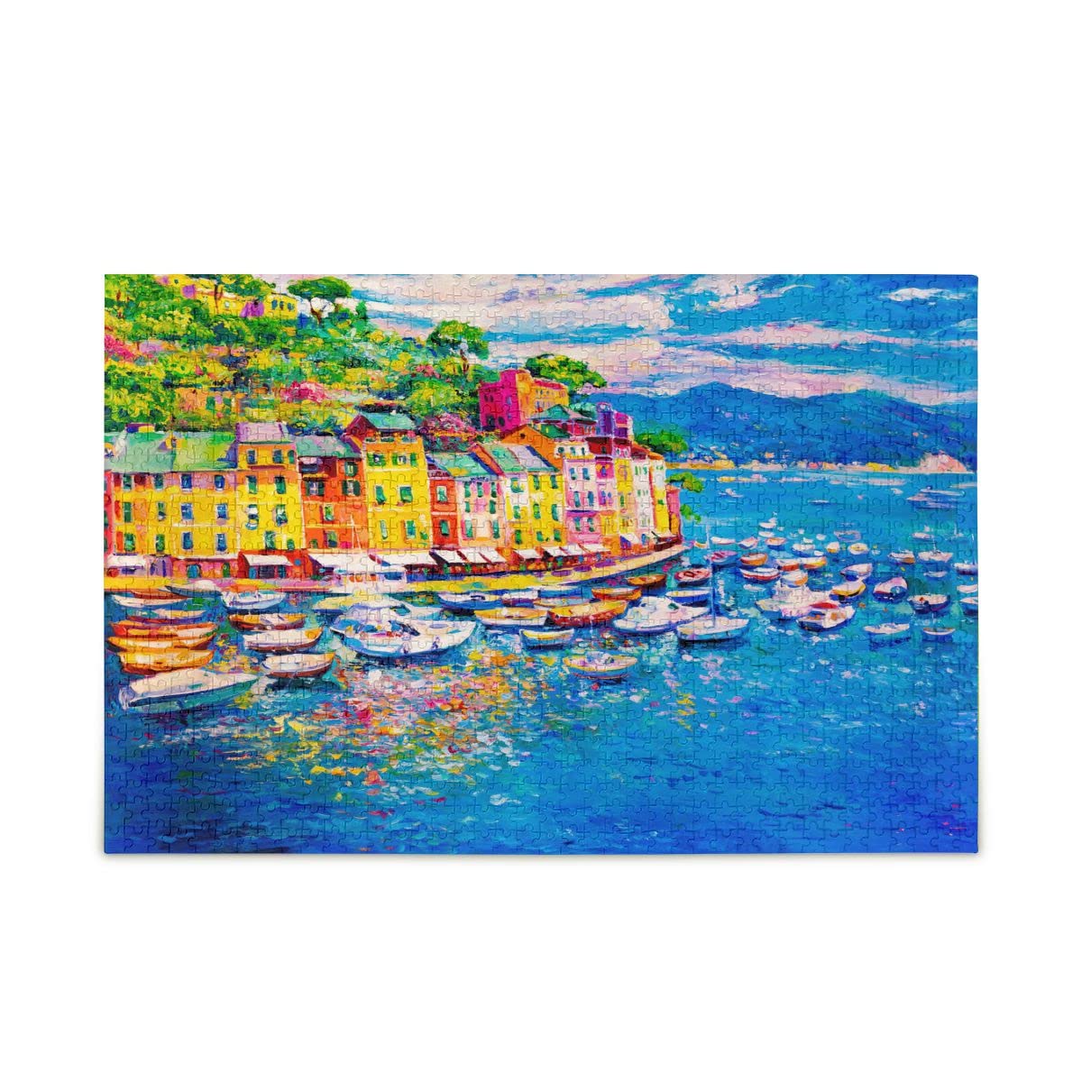 500/1000pc Italian Landscape Jigsaw Puzzle for Adults & Kids - Fun Educational Game for Stress Relief & Family Time