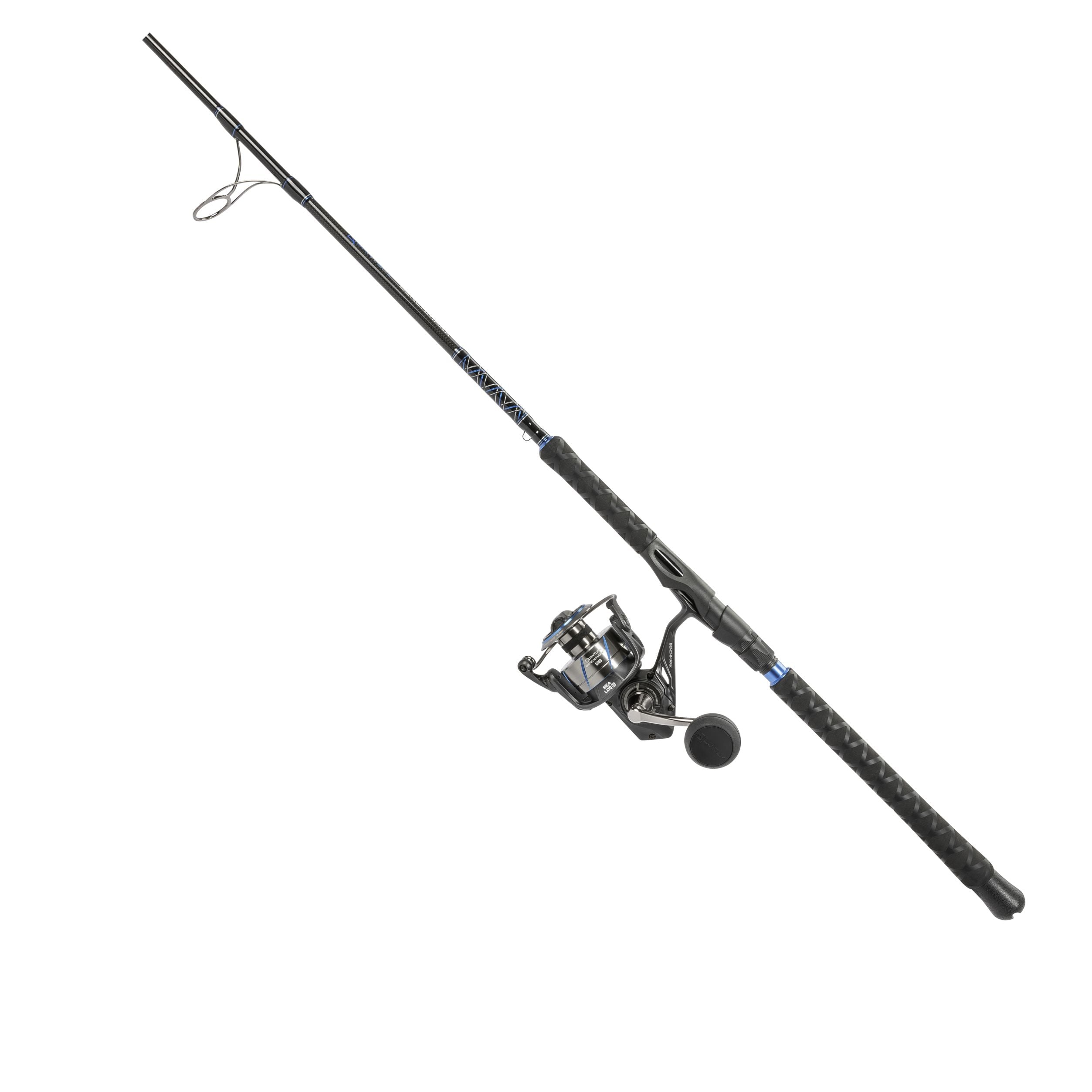 Quantum Benchmark Spinning Combo - Premium Fishing Rod and Reel Combo for Freshwater & Saltwater Anglers | Perfect for Bass, Trout, and Walleye Fishing | Ideal for Shoreline, Boat, and Kayak Fishing Adventures
