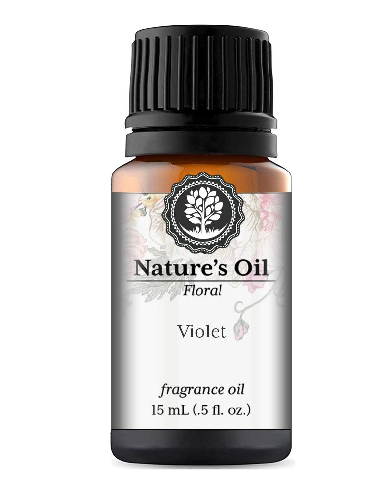 Violet Fragrance Oil (15ml) - Premium Essential Oil for Aromatherapy Diffusers, Handmade Soap, Scented Candles, Body Lotion, Home Fragrance, Linen Spray, Bath Bombs & DIY Slime - Perfect for Relaxation, Spa Days & Home Scenting