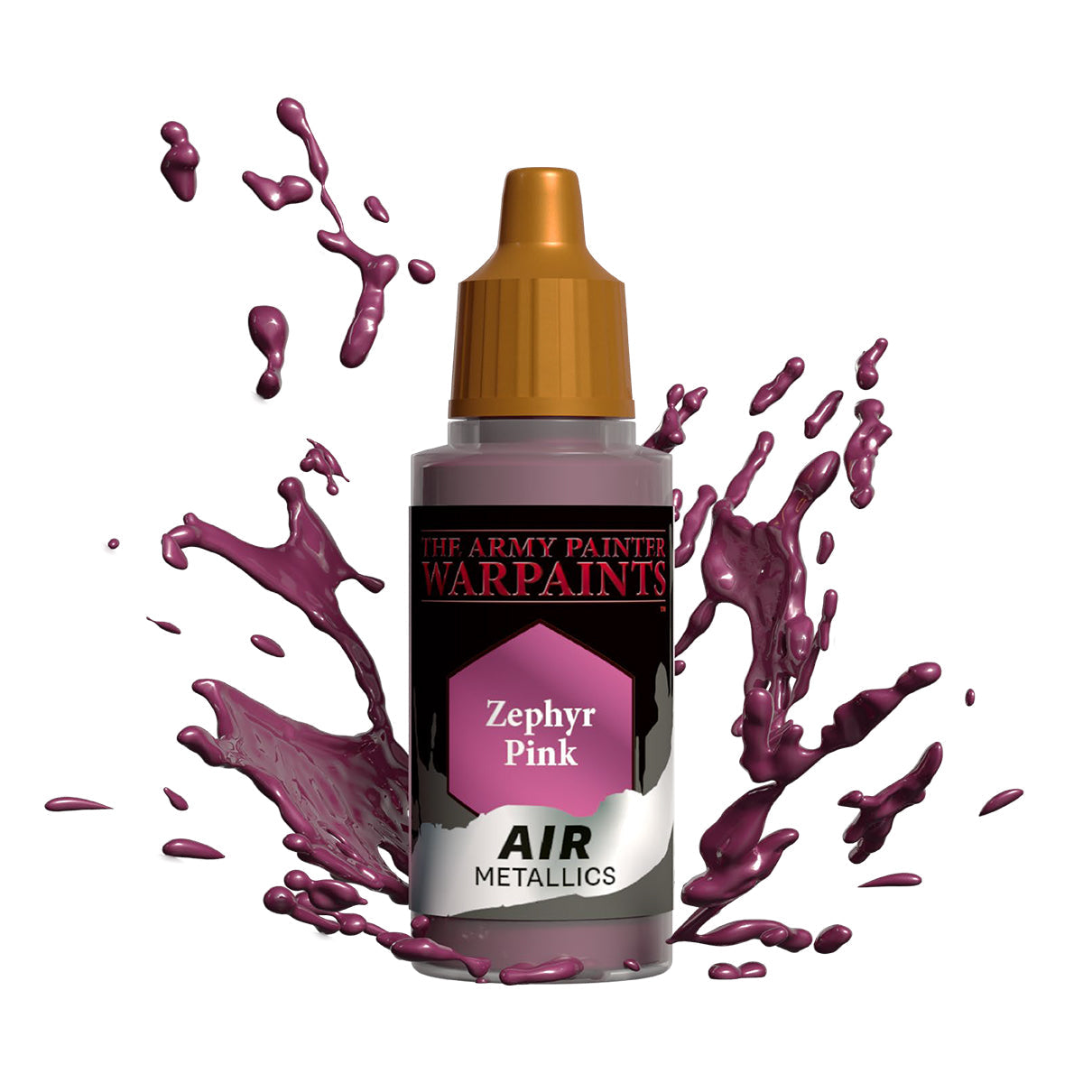 Warpaints Air Metallics: Zephyr Pink Metallic Acrylic Paint - Premium Airbrush Paint for Model Kits, Miniatures & Cosplay Makeup