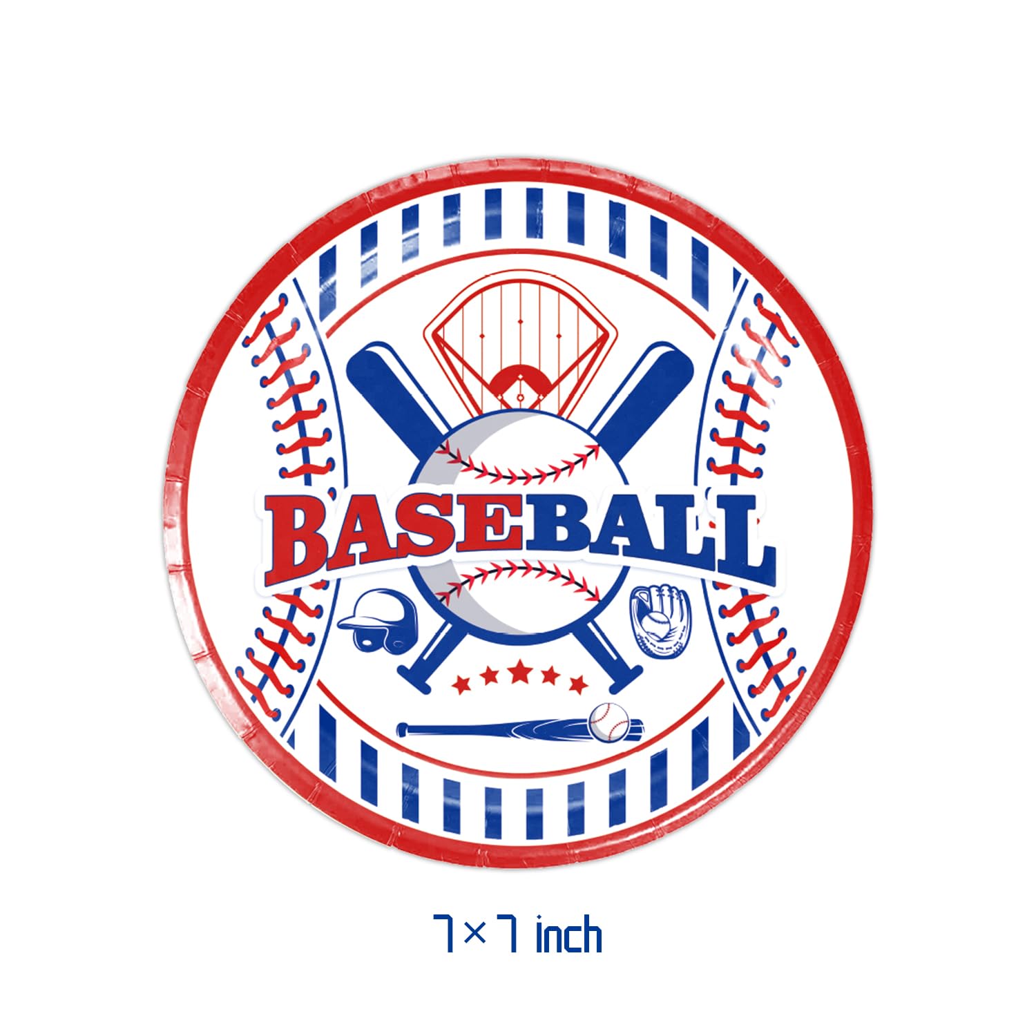40-Pack Baseball Party Decorations Set - Includes 20 Plates & 20 Napkins for Baseball Themed Birthday Parties, Sports Events, and Team Celebrations - Perfect for Game Day Decor, Little League Parties, and Baseball Fan Gifts
