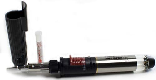 Iroda SOLDERPRO 120 Cordless Refillable Butane Soldering Iron & Torch Kit - Portable DIY Tool for Electronics Repair, Jewelry Making, and Home Improvement Projects