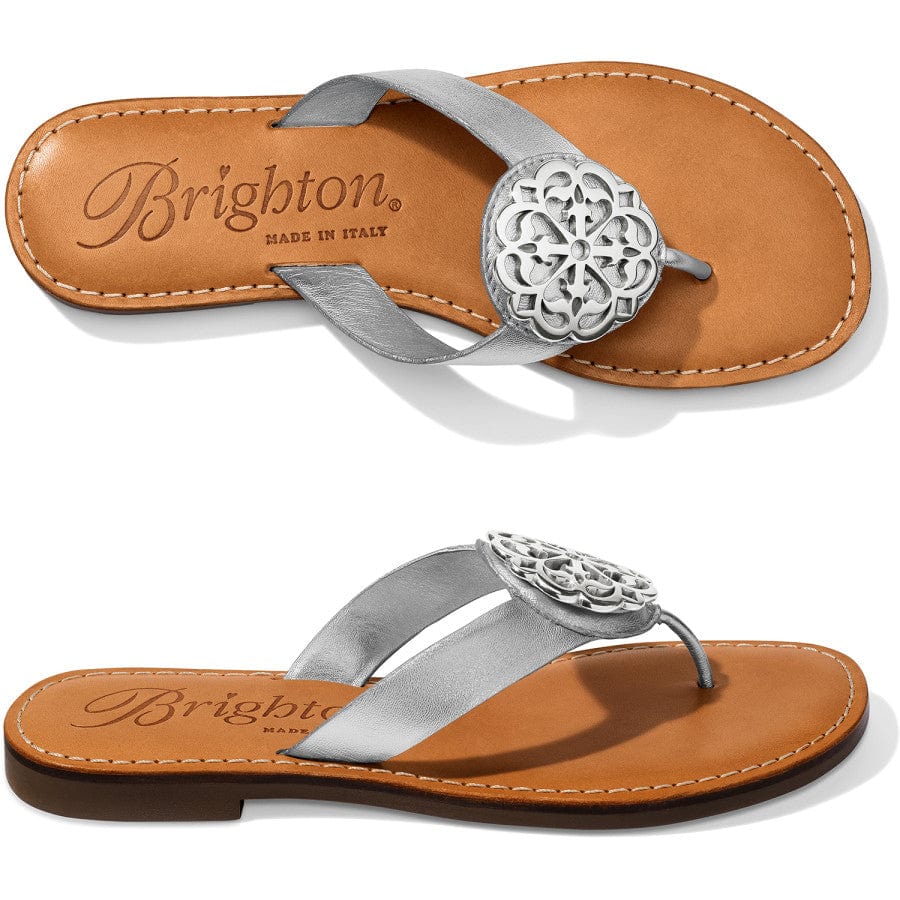 Alice Metallic Sandals for Women - Glittery Gold & Silver Summer Sandals | Comfortable Dressy Flat Sandals for Beach, Party & Casual Outfits