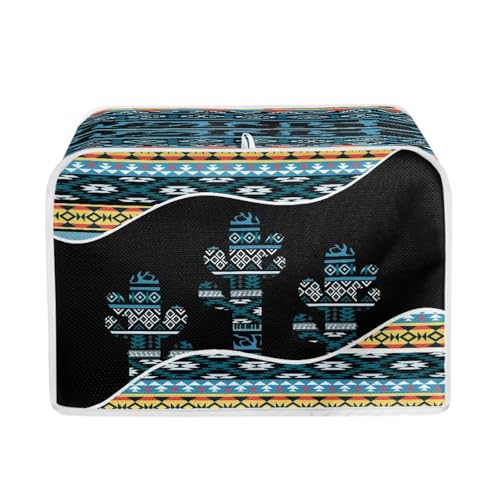 Blue and Black - Aztec Cactus