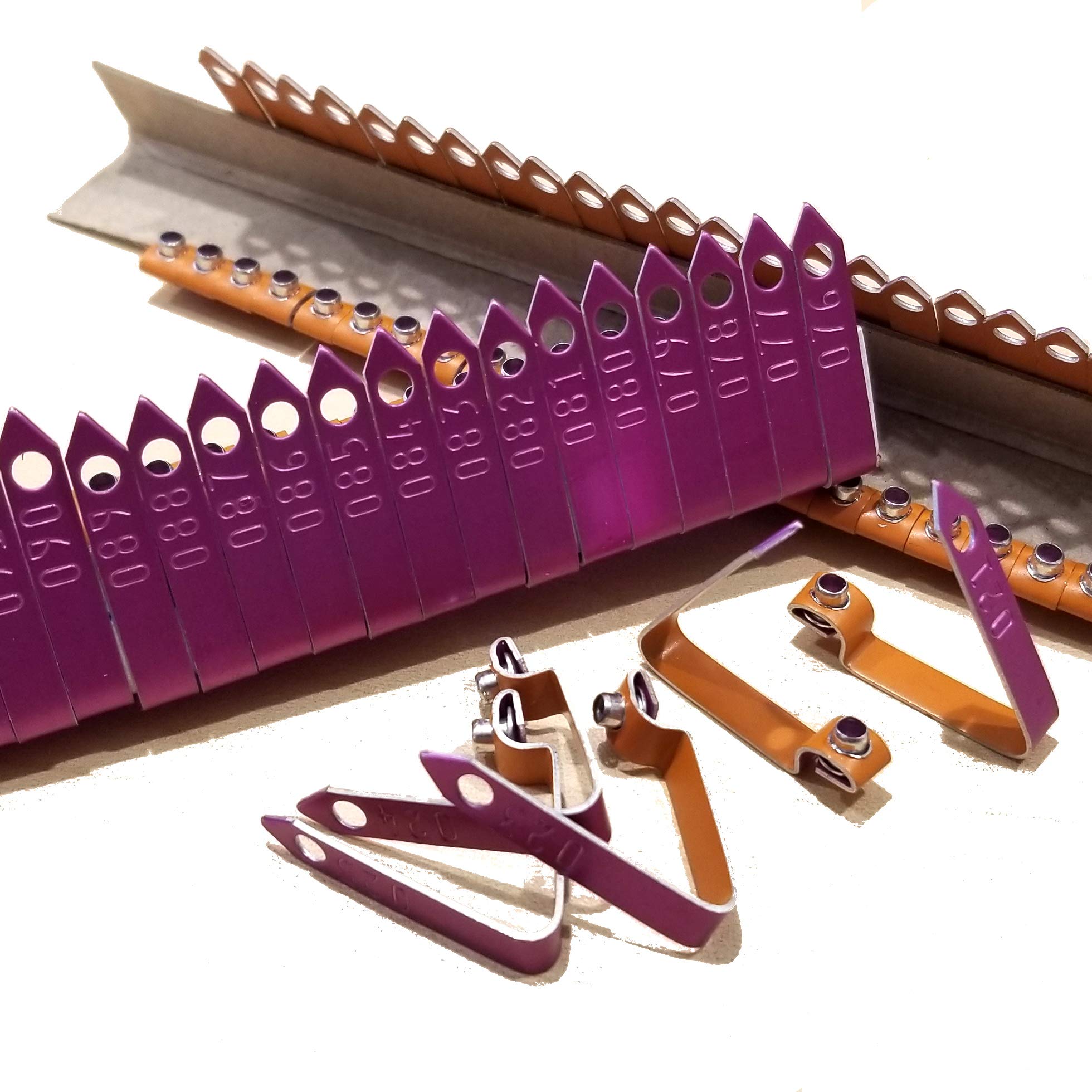 Custom Purple Chicken Zip Wing Bands (500 Pack) - Secure Poultry Identification for Farms, Hatcheries & Backyard Flocks