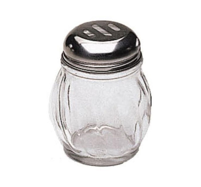 American Metalcraft 3307 6 oz Glass Swirl Cocktail Shaker with Slotted Top - Premium Bar Tool for Mixing Martinis, Margaritas & Cocktails at Home or Professional Bars