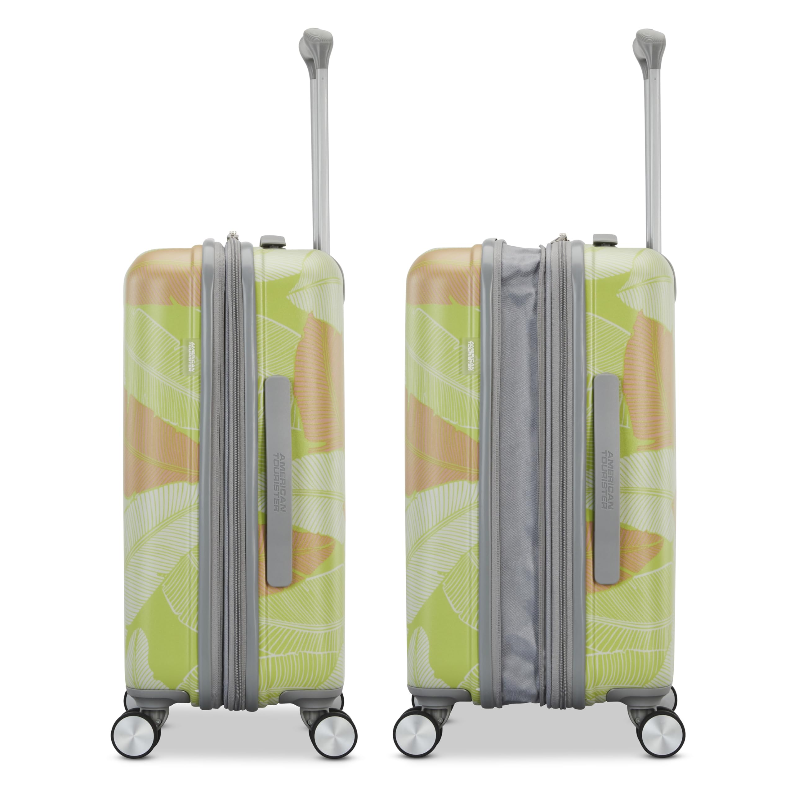 American Tourister Moonlight 20-Inch Expandable Hardside Spinner Wheel Carry-On Luggage - Lightweight & Durable Suitcase for Business Travel, Weekend Trips & Airplane Cabin Use
