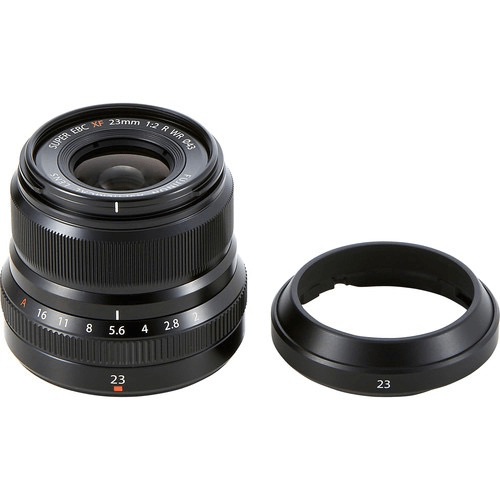 FUJINON XF 23mm F2 R WR Black Lens - Fast Aperture Prime Lens for Fujifilm X-Mount Cameras | Perfect for Street, Travel & Portrait Photography