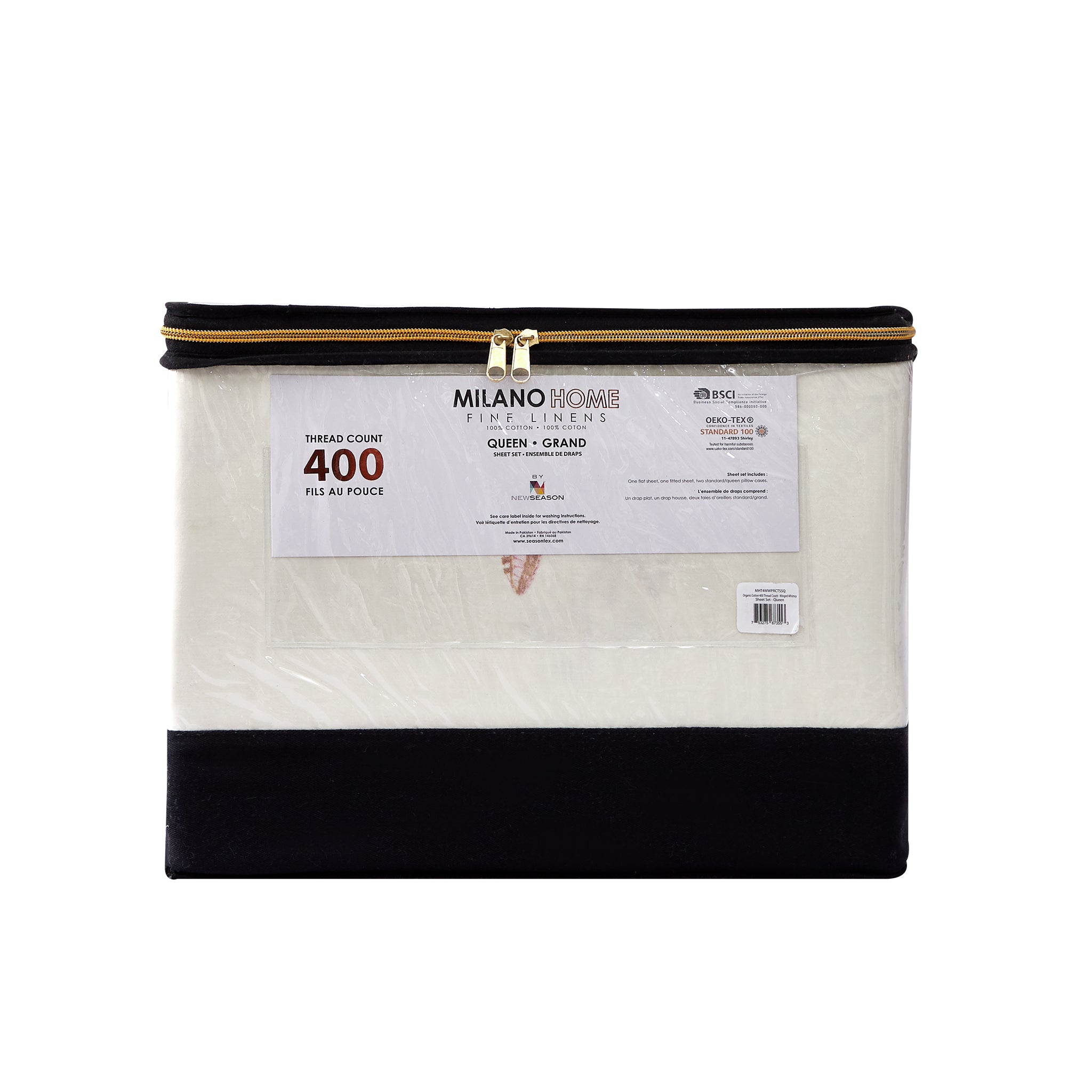 400 Thread Count Printed Cotton Sheet Set - Soft & Breathable Bedding for a Comfortable Sleep - Perfect for Master Bedroom, Guest Room & Dorm